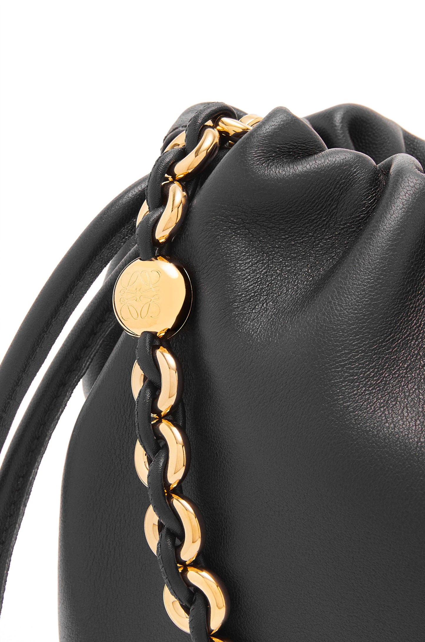 Flamenco purse bucket in mellow nappa lambskin - Hall Of Brand