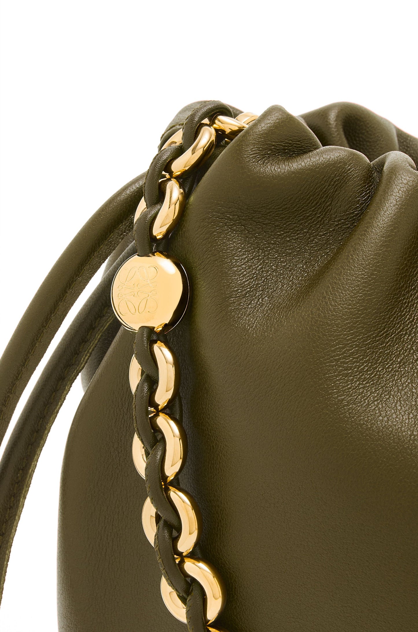 Flamenco purse bucket in mellow nappa lambskin - Hall Of Brand