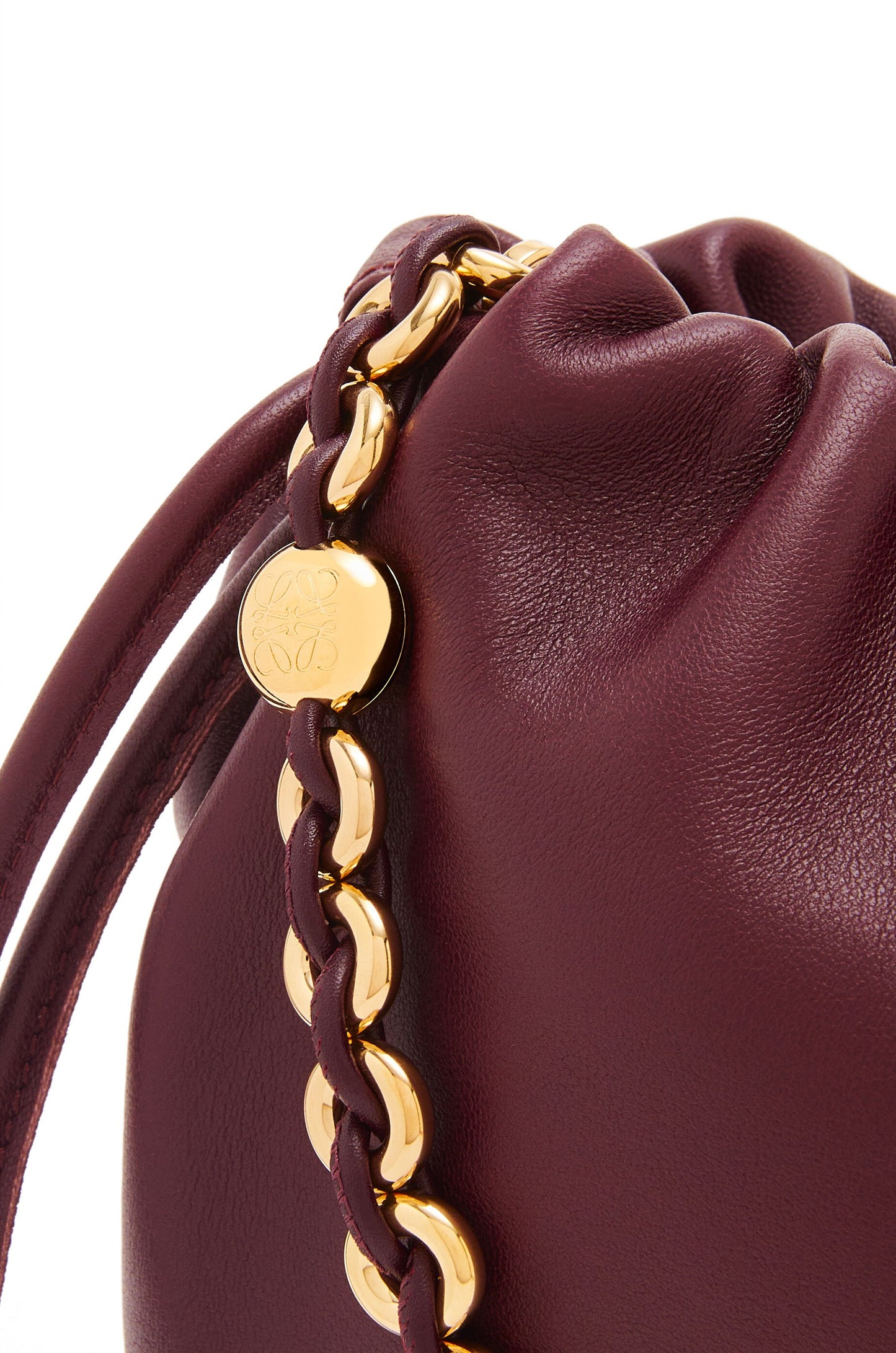 Flamenco purse bucket in mellow nappa lambskin - Hall Of Brand
