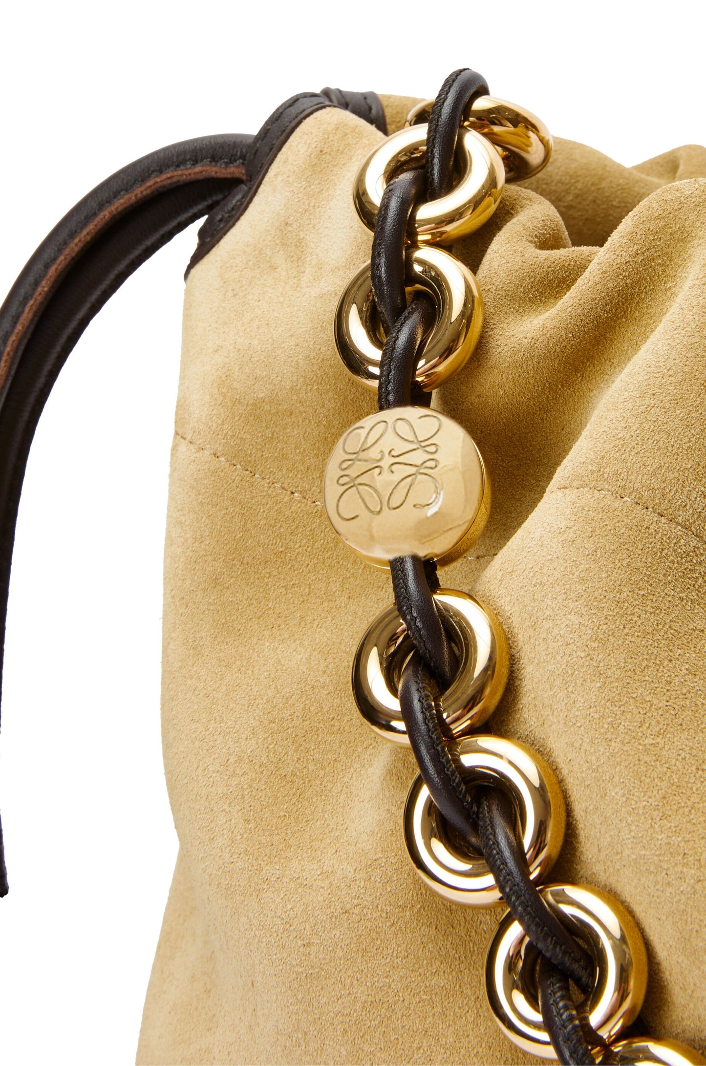 Large Flamenco purse in suede calfskin - Hall Of Brand
