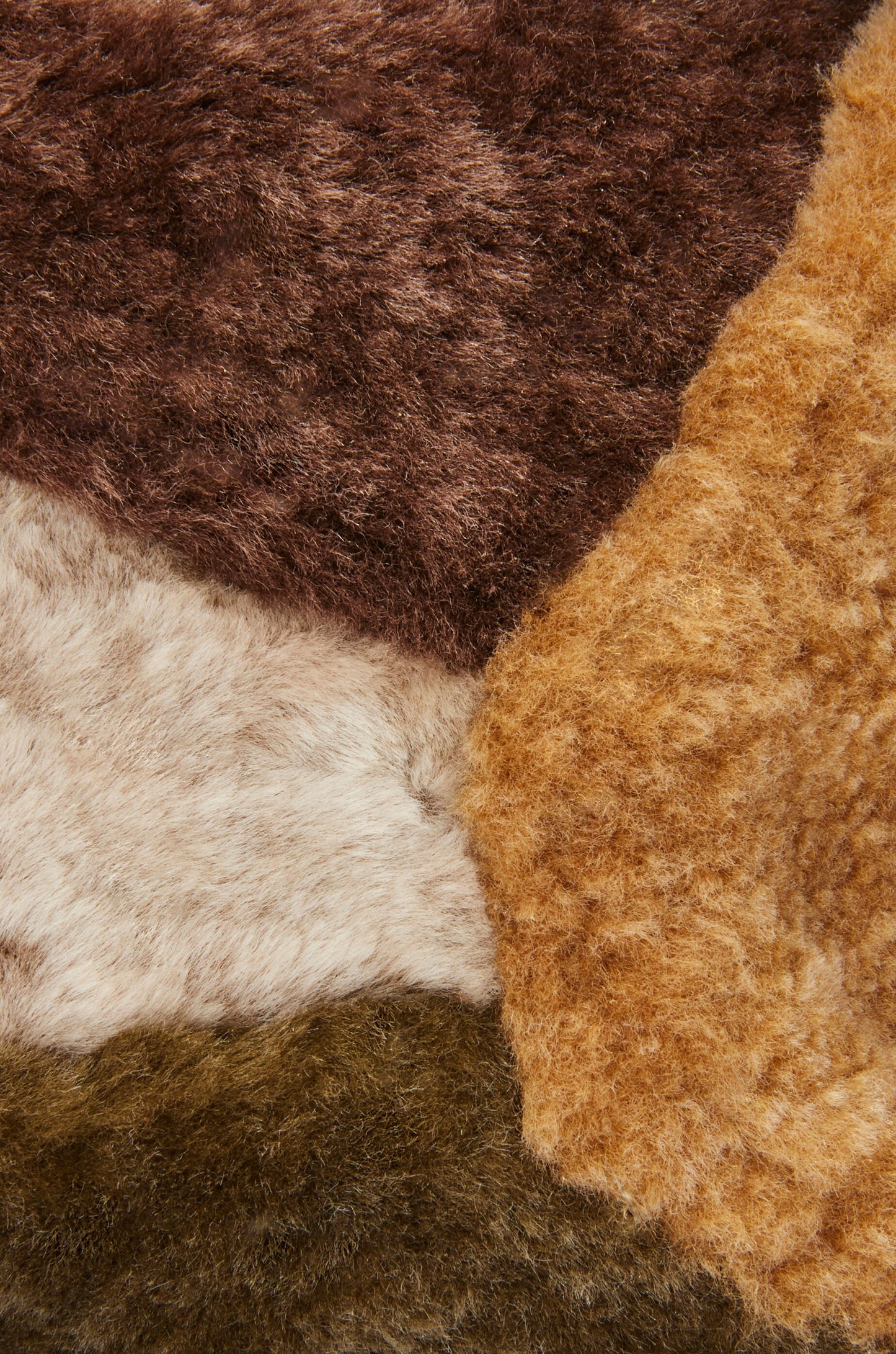 Small Puzzle bag in shearling - Hall Of Brand