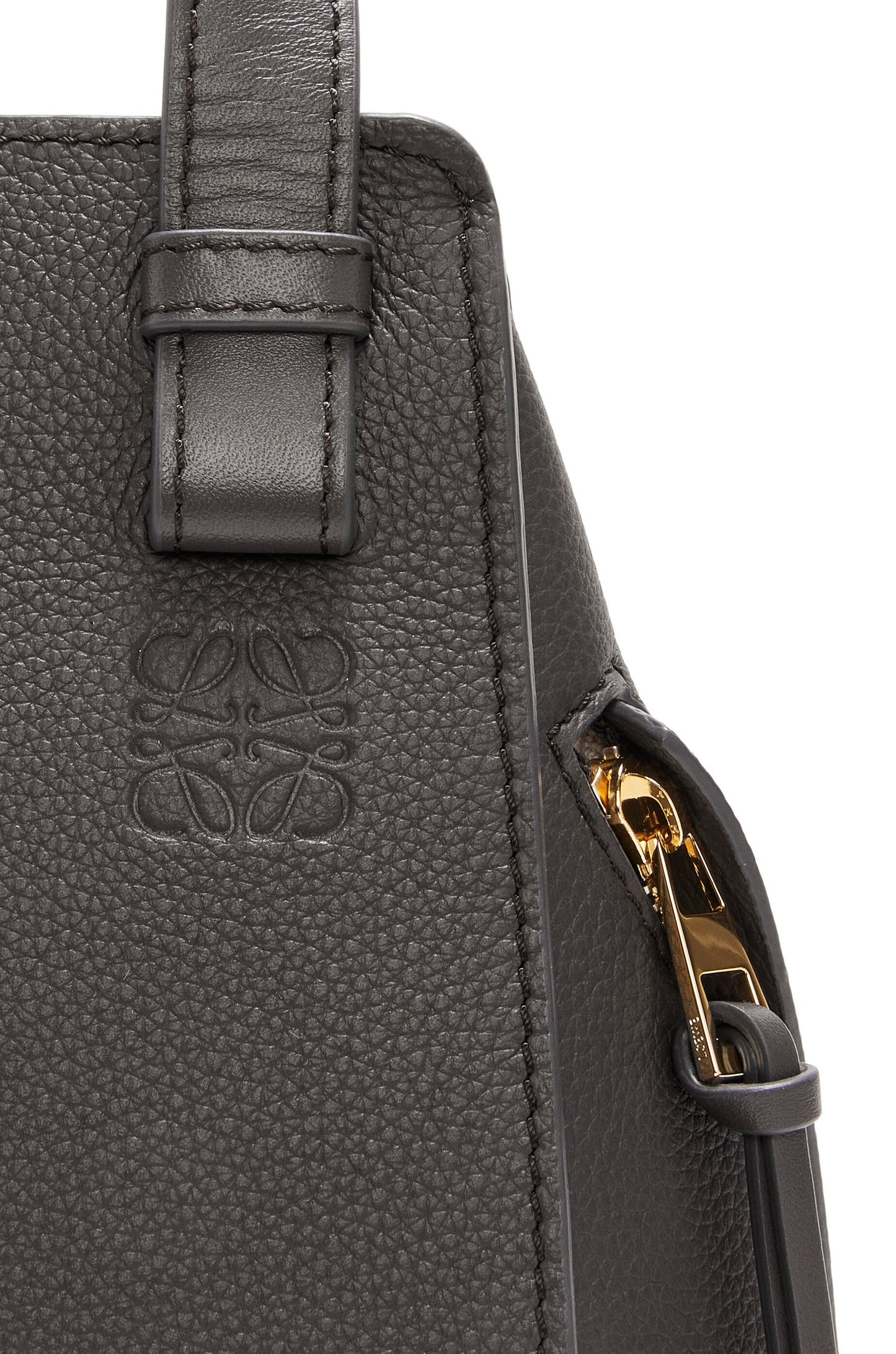Compact Hammock bag in soft grained calfskin - Hall Of Brand