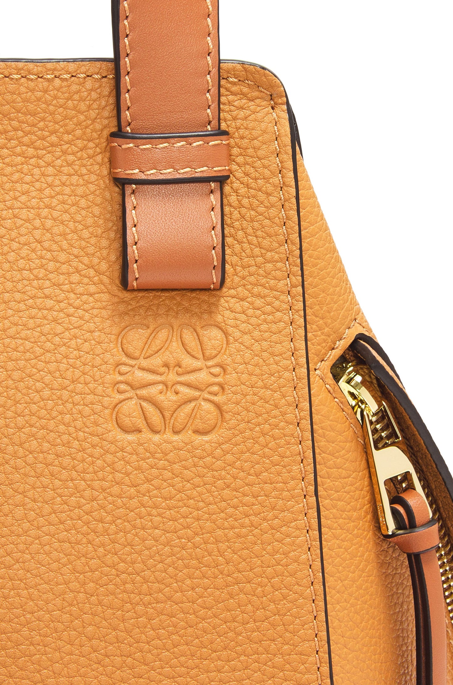 Compact Hammock bag in soft grained calfskin - Hall Of Brand