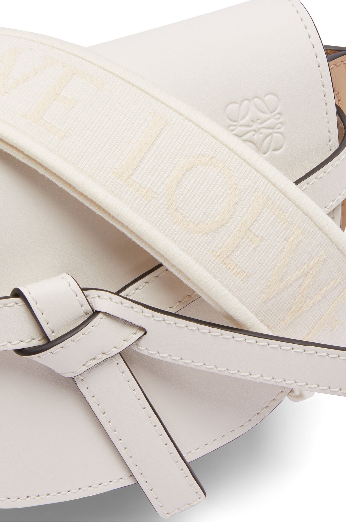 Mini Gate Dual bag in soft calfskin and jacquard - Hall Of Brand