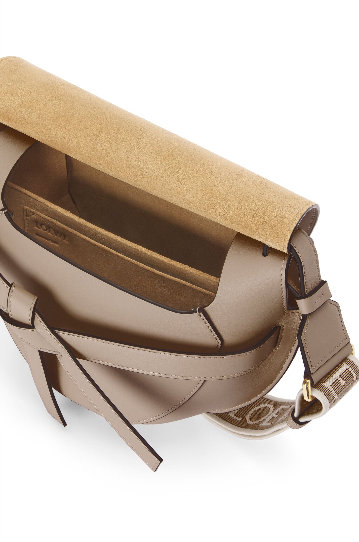 Small Gate Dual bag in soft calfskin and jacquard - Hall Of Brand