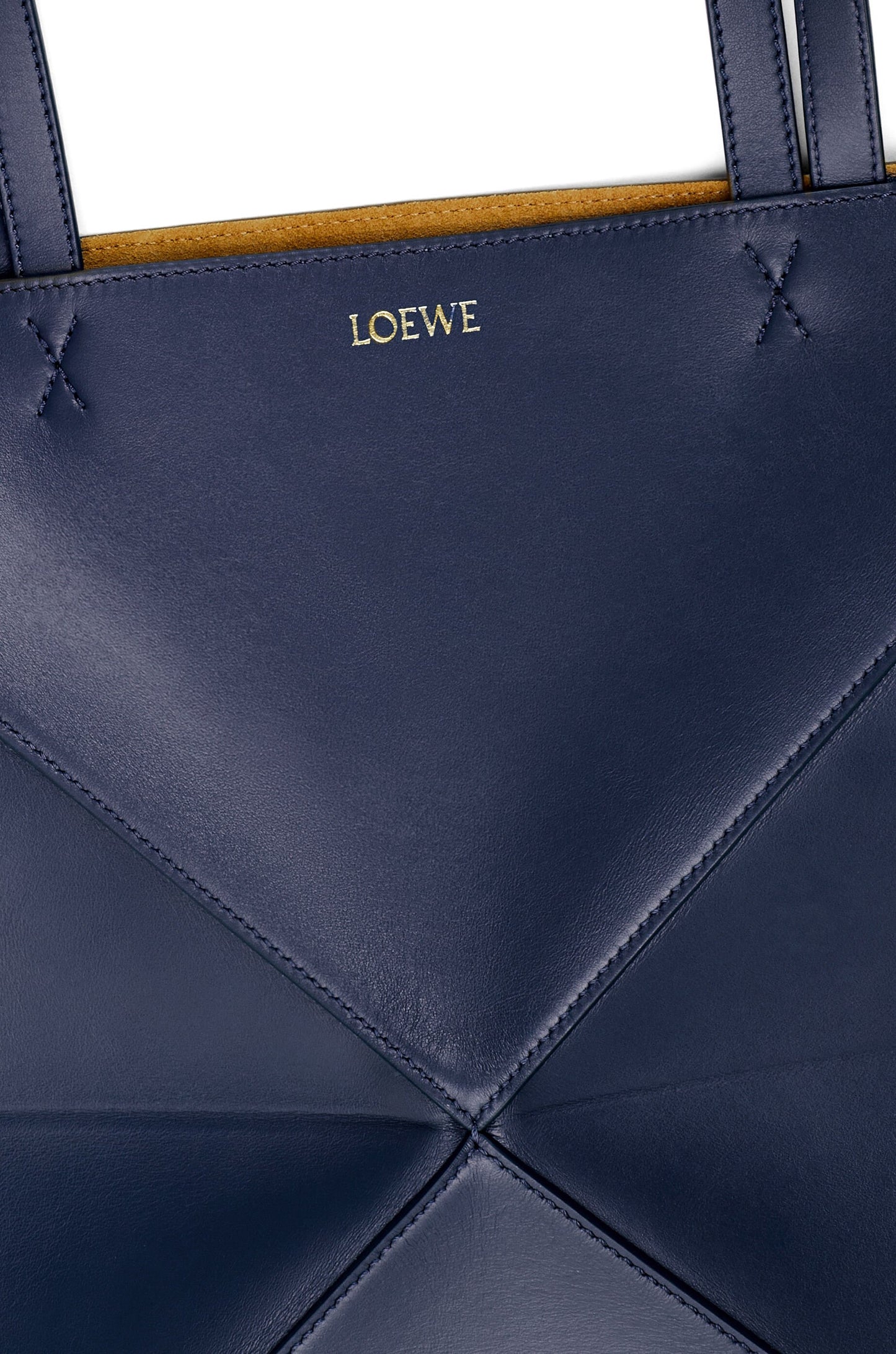 Medium Puzzle Fold tote in shiny calfskin - Hall Of Brand