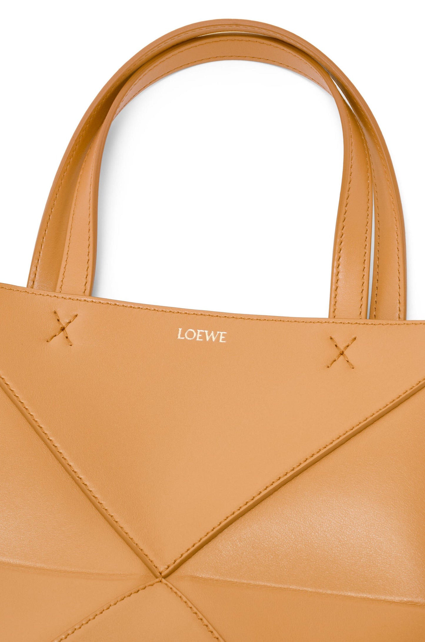 Mini Puzzle Fold tote in shiny calfskin - Hall Of Brand