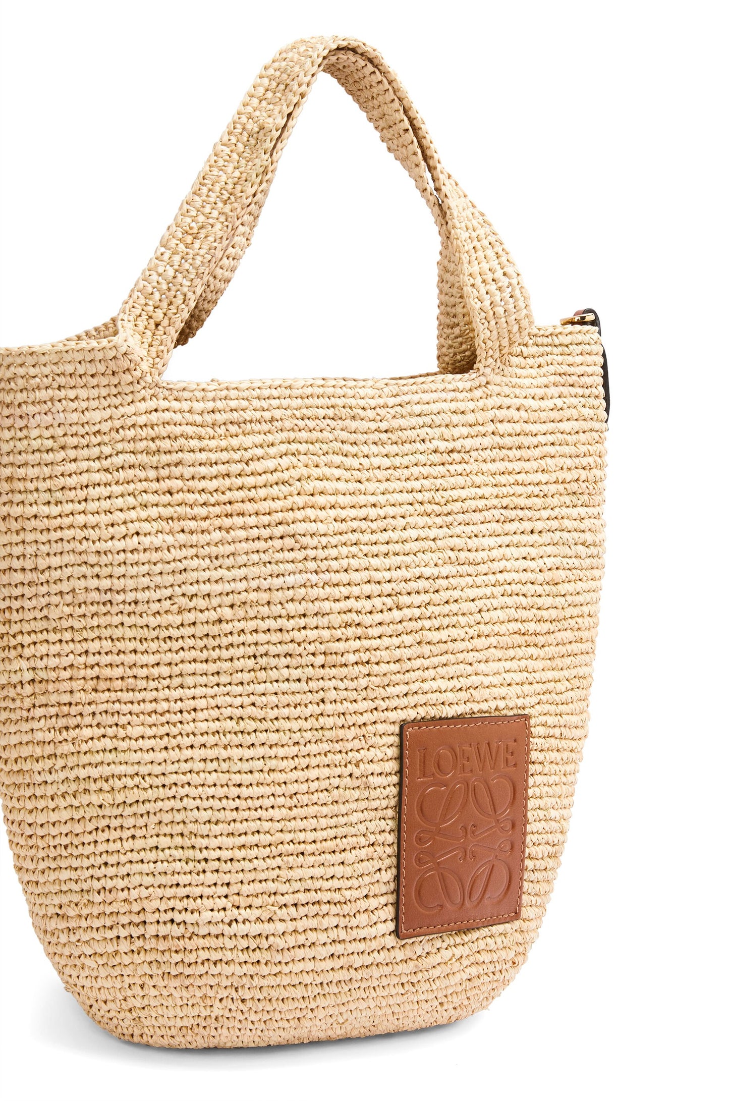 Mini Slit bag in raffia and calfskin - Hall Of Brand