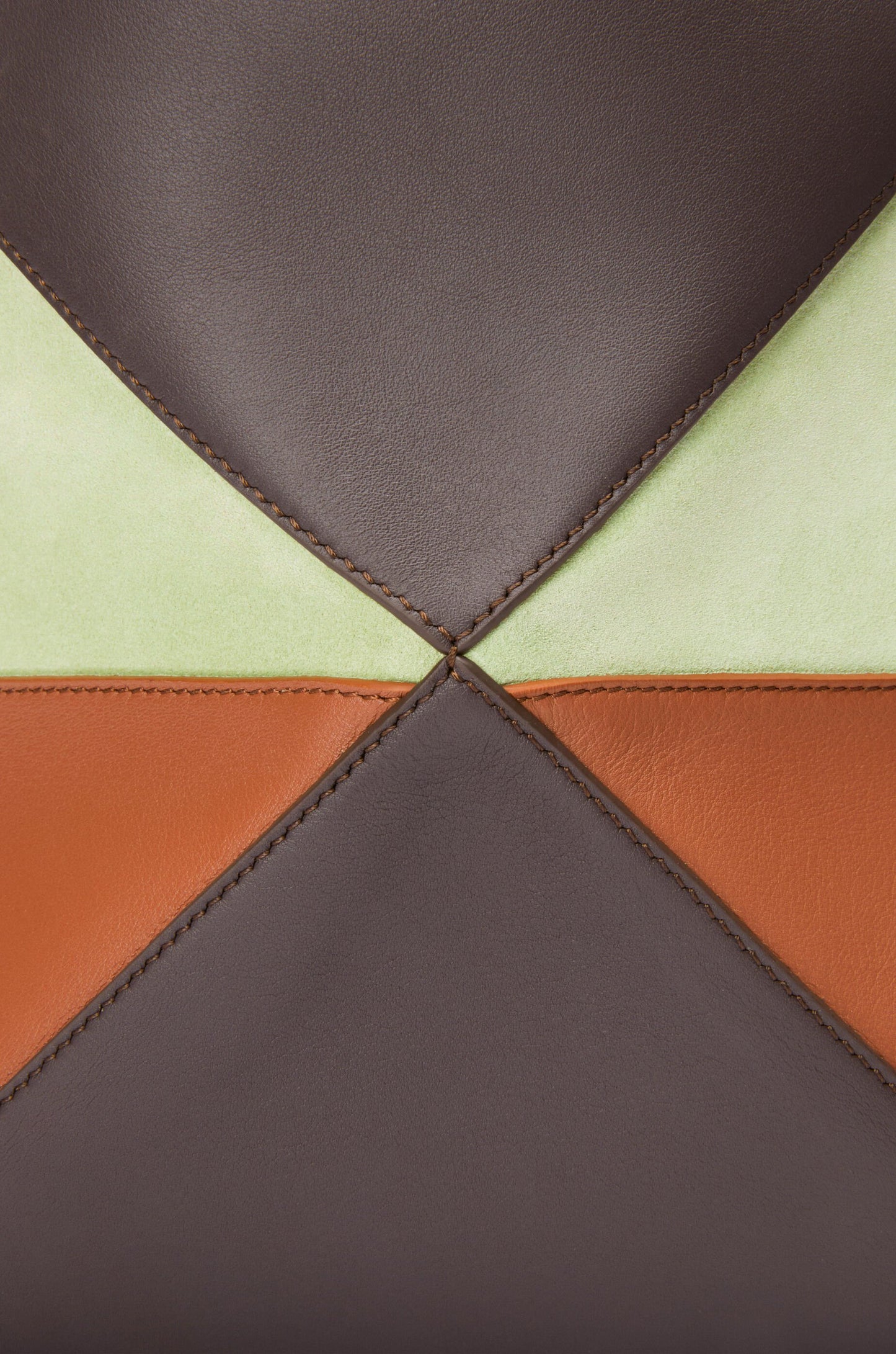 Medium Puzzle Fold tote in calfskin and suede - Hall Of Brand