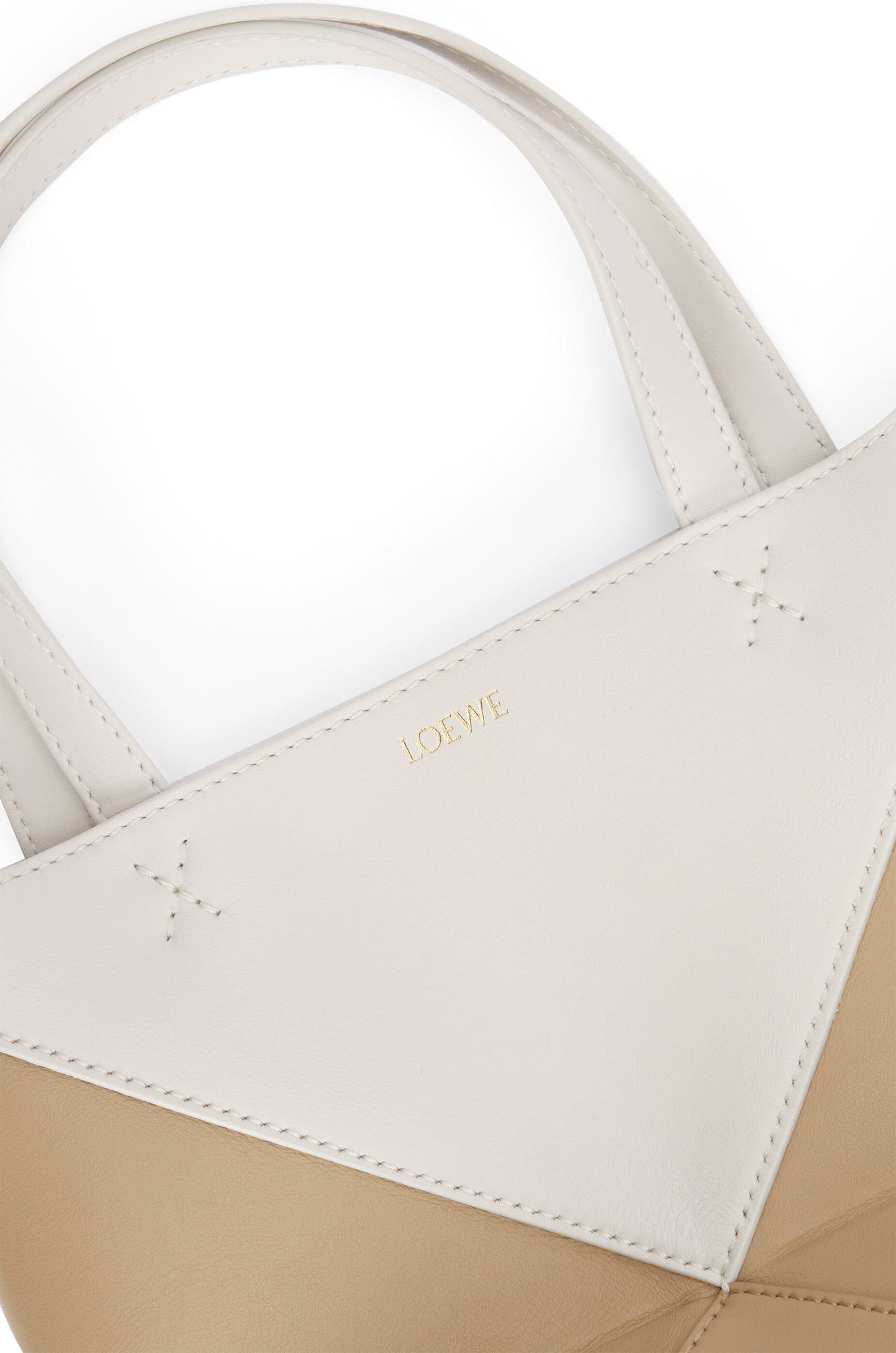 Mini Puzzle Fold Tote in shiny calfskin - Hall Of Brand
