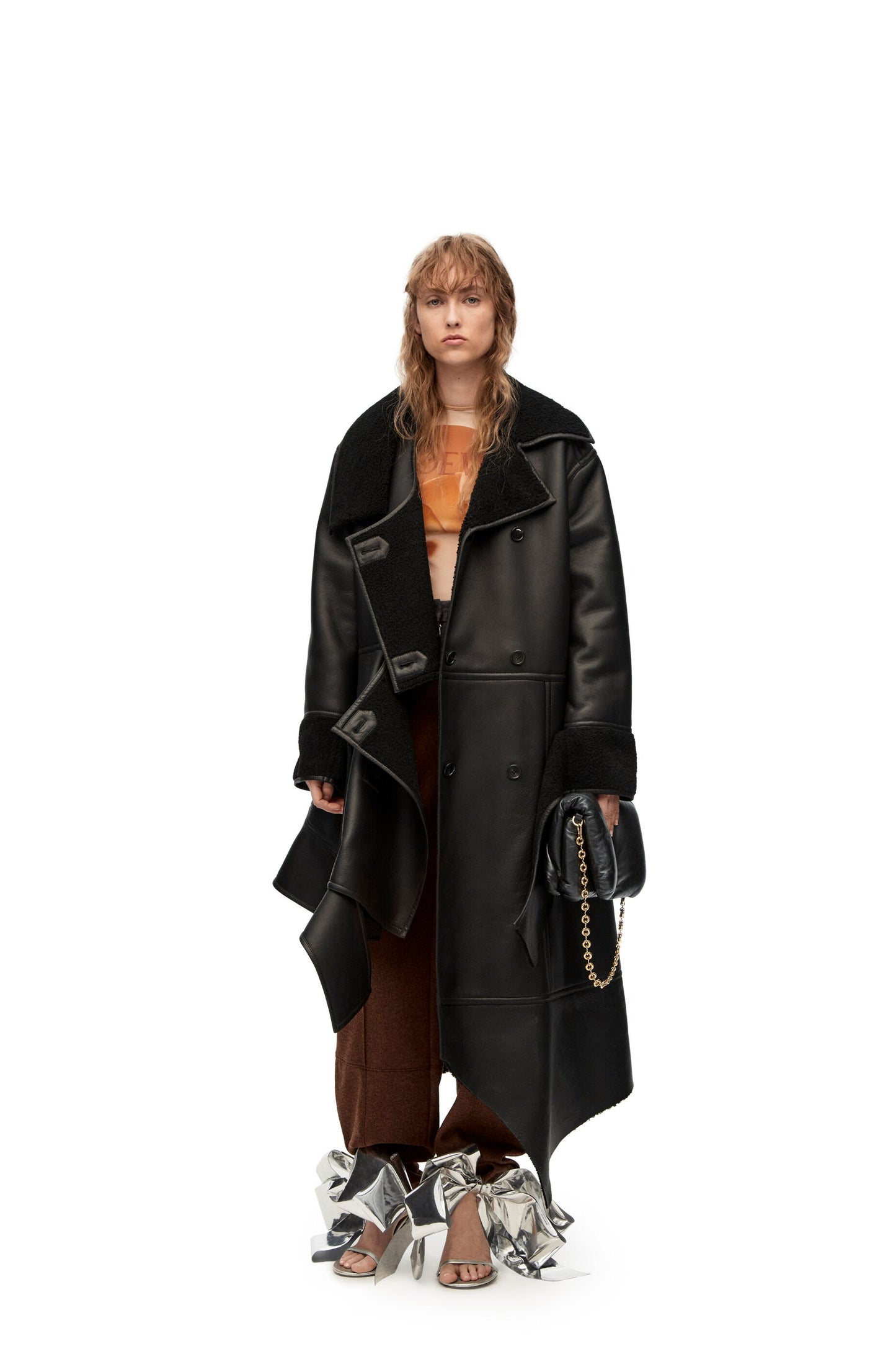 Medium Goya Puffer bag in shiny nappa lambskin - Hall Of Brand