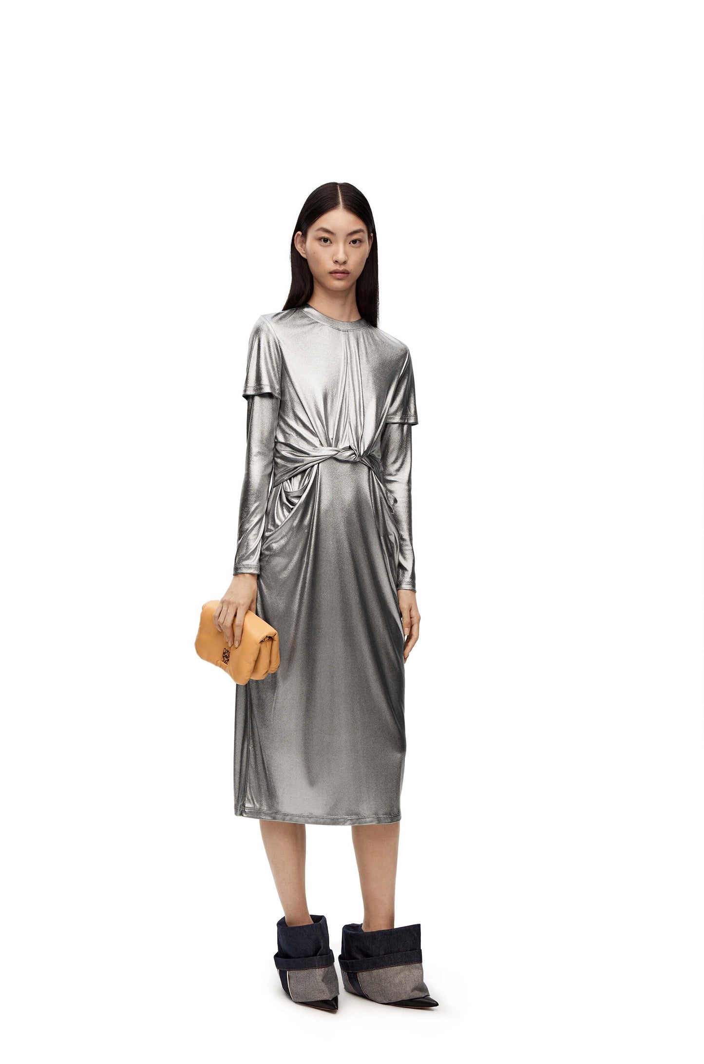 Mini Goya Puffer bag in shiny nappa lambskin - Hall Of Brand