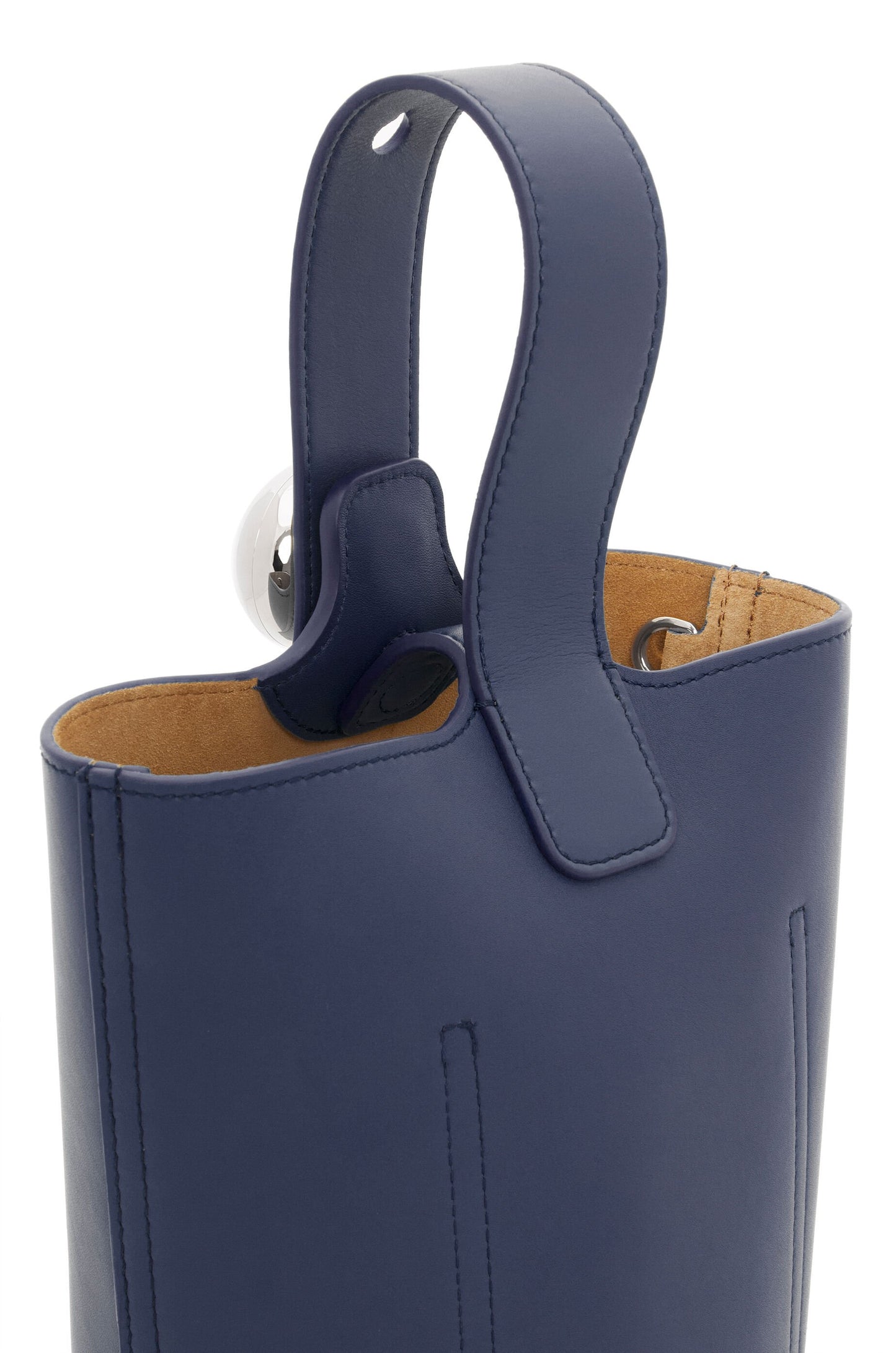 Mini Pebble bucket in mellow calfskin - Hall Of Brand