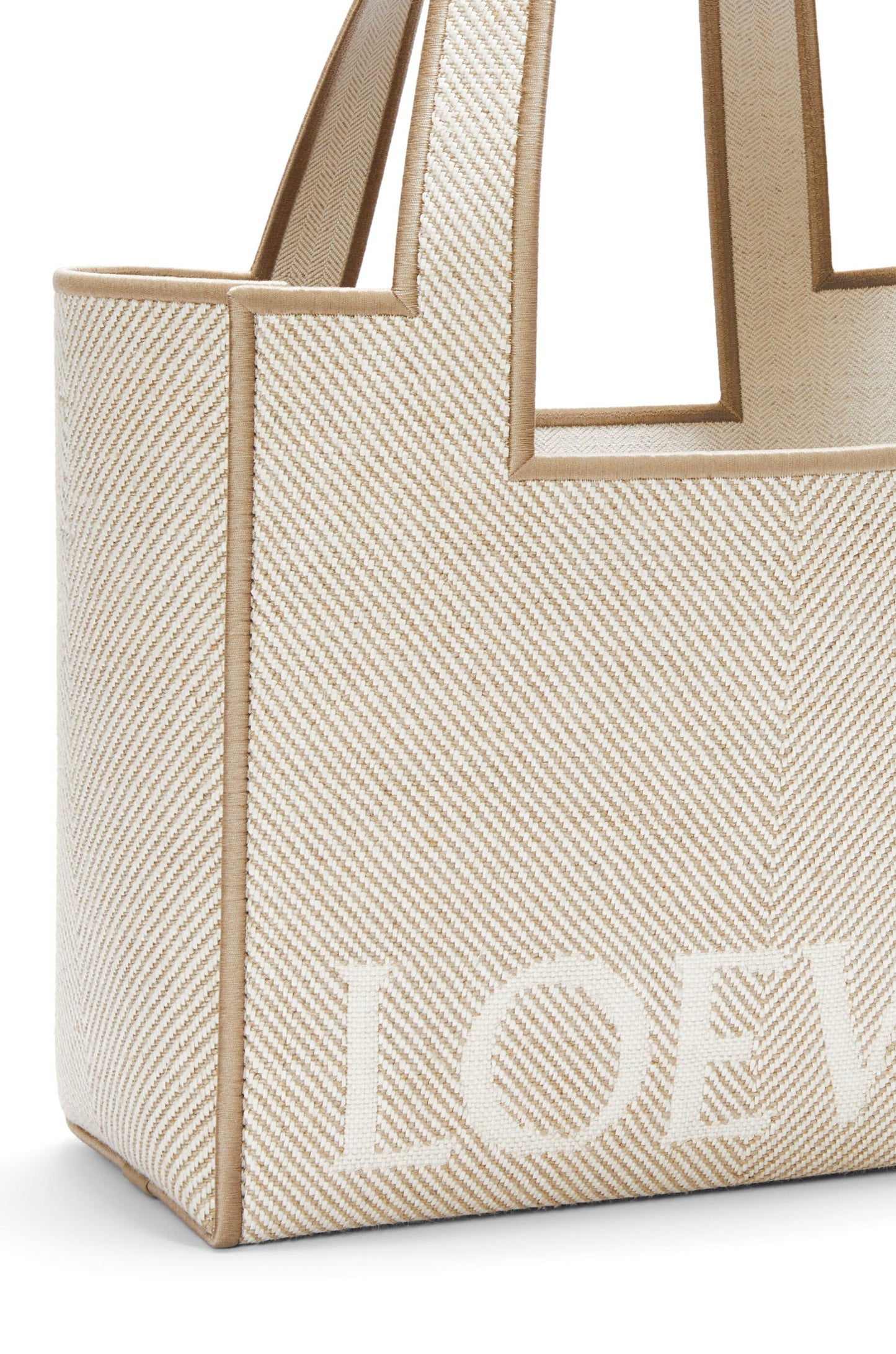 Medium LOEWE Font tote in jacquard canvas - Hall Of Brand