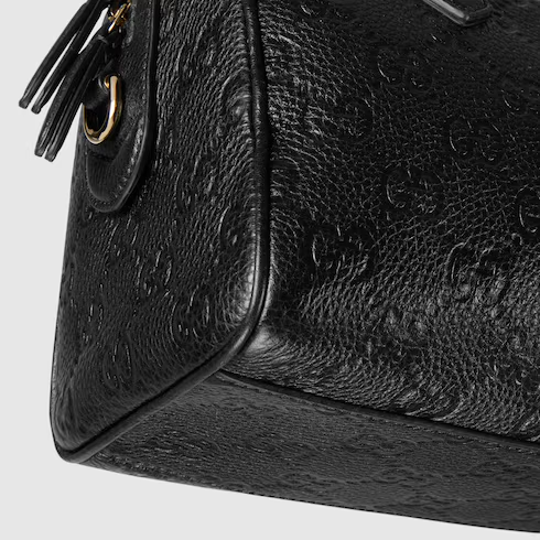 GG Emblem small top handle bag