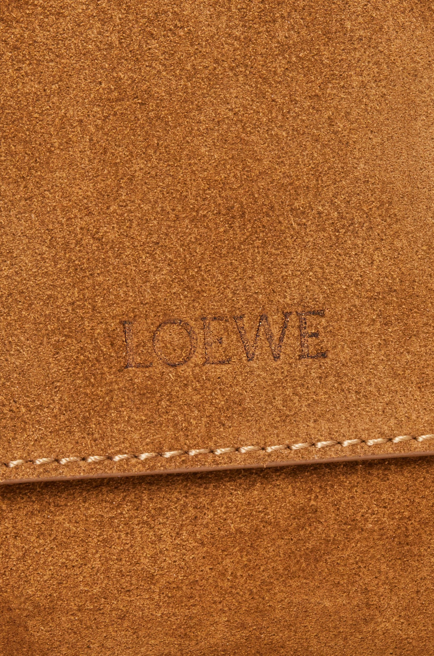 Flamenco satchel in suede calfskin