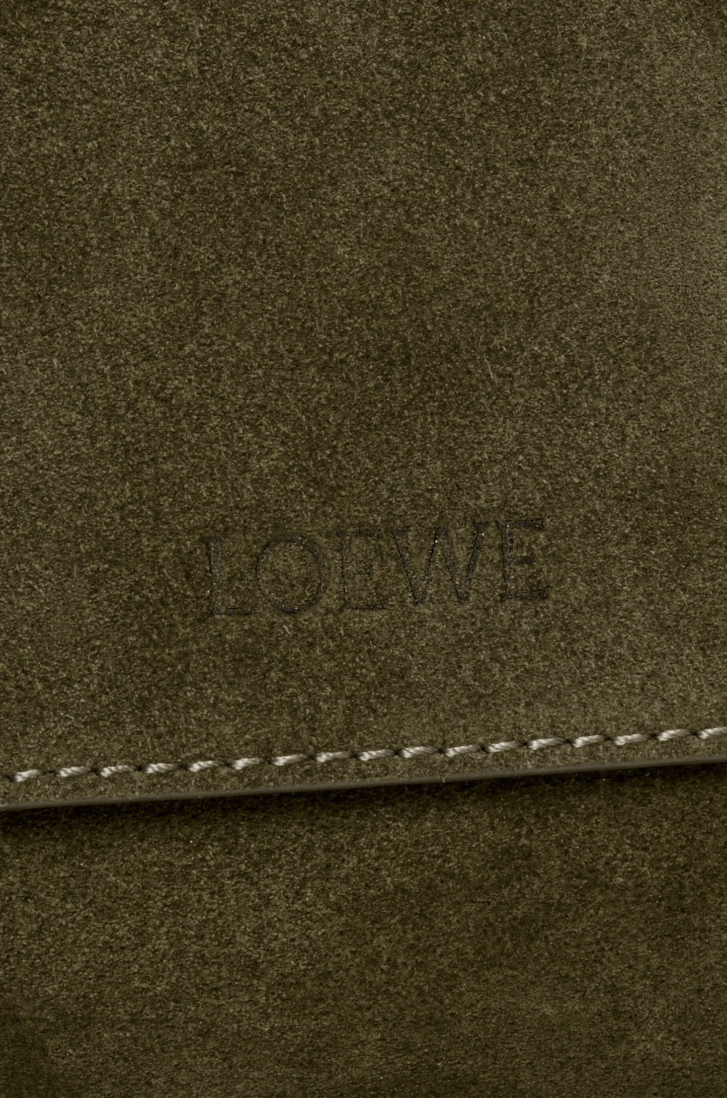 Flamenco satchel in suede calfskin