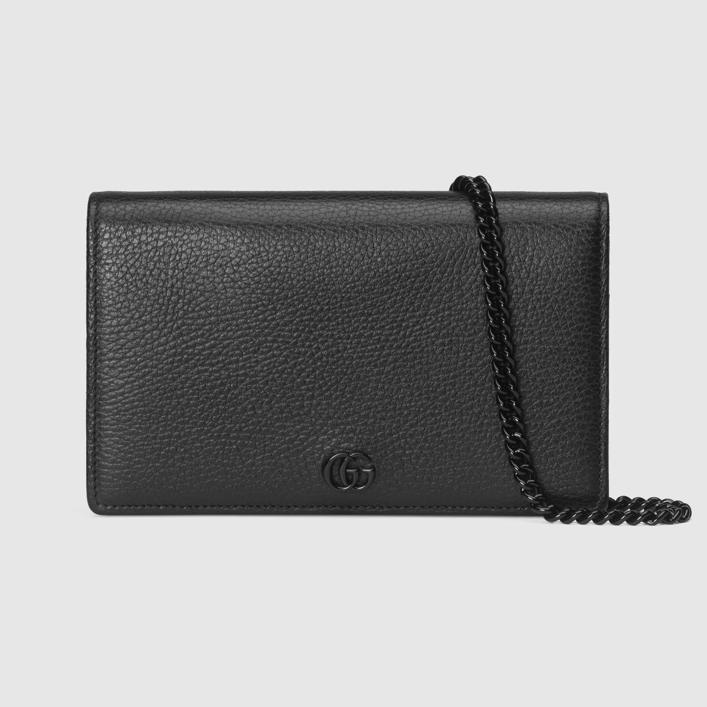 Mini GG Marmont Card Case Wallet with Chain - Hall Of Brand