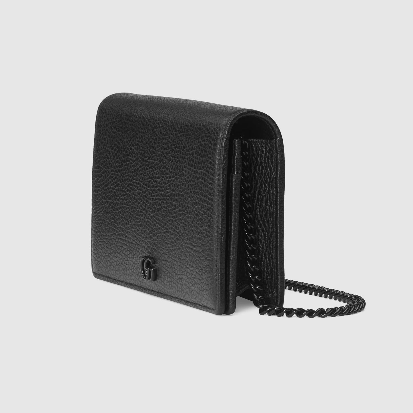 Mini GG Marmont Card Case Wallet with Chain - Hall Of Brand