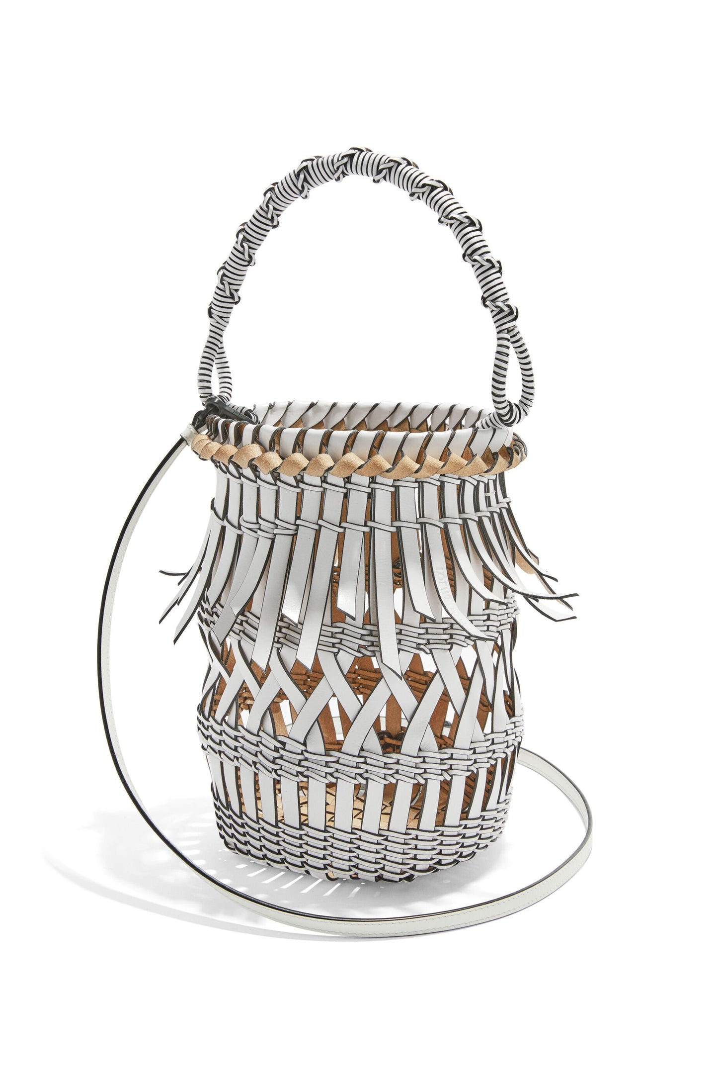 Fringes Bucket bag in calfskin