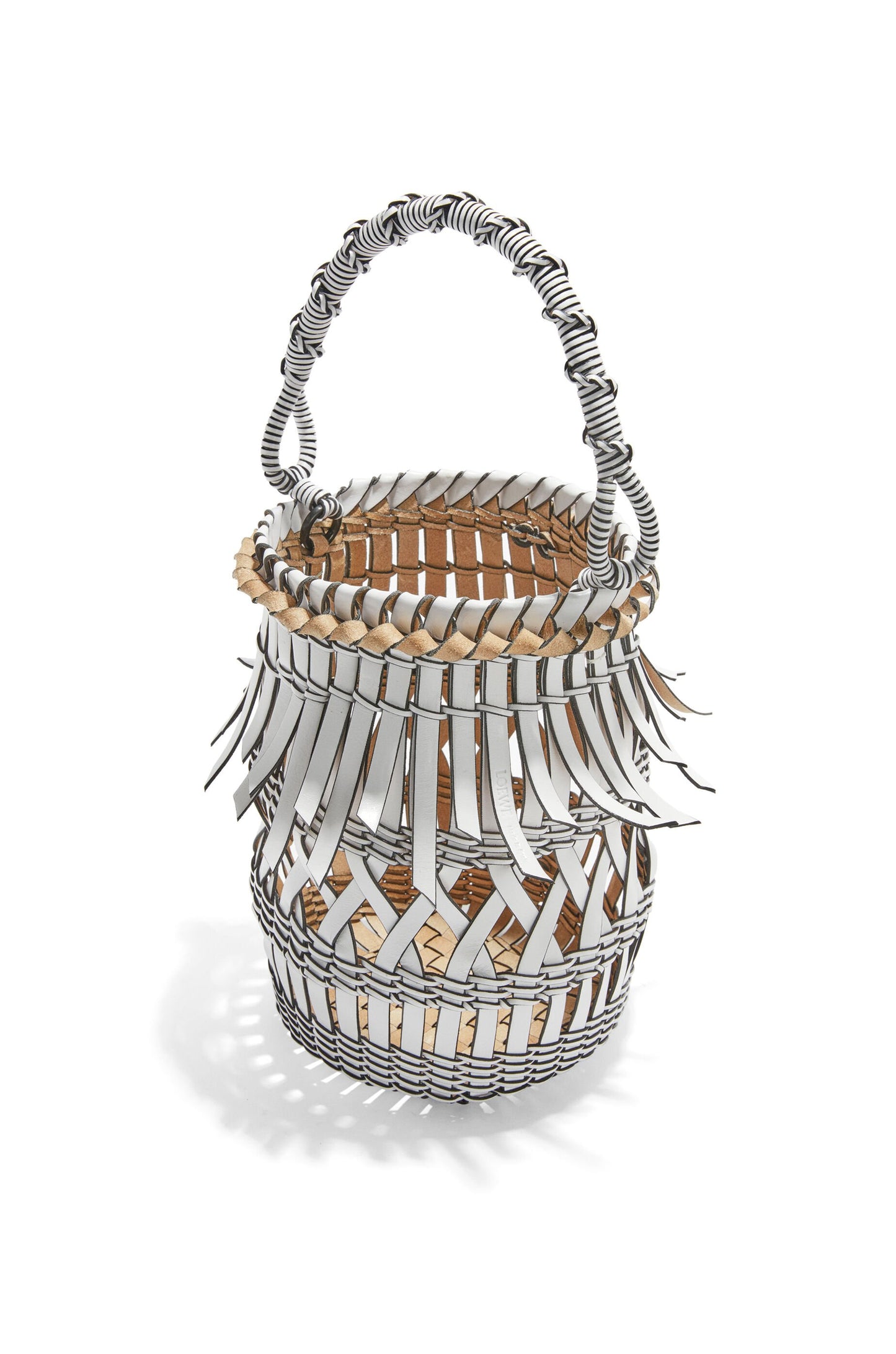 Fringes Bucket bag in calfskin