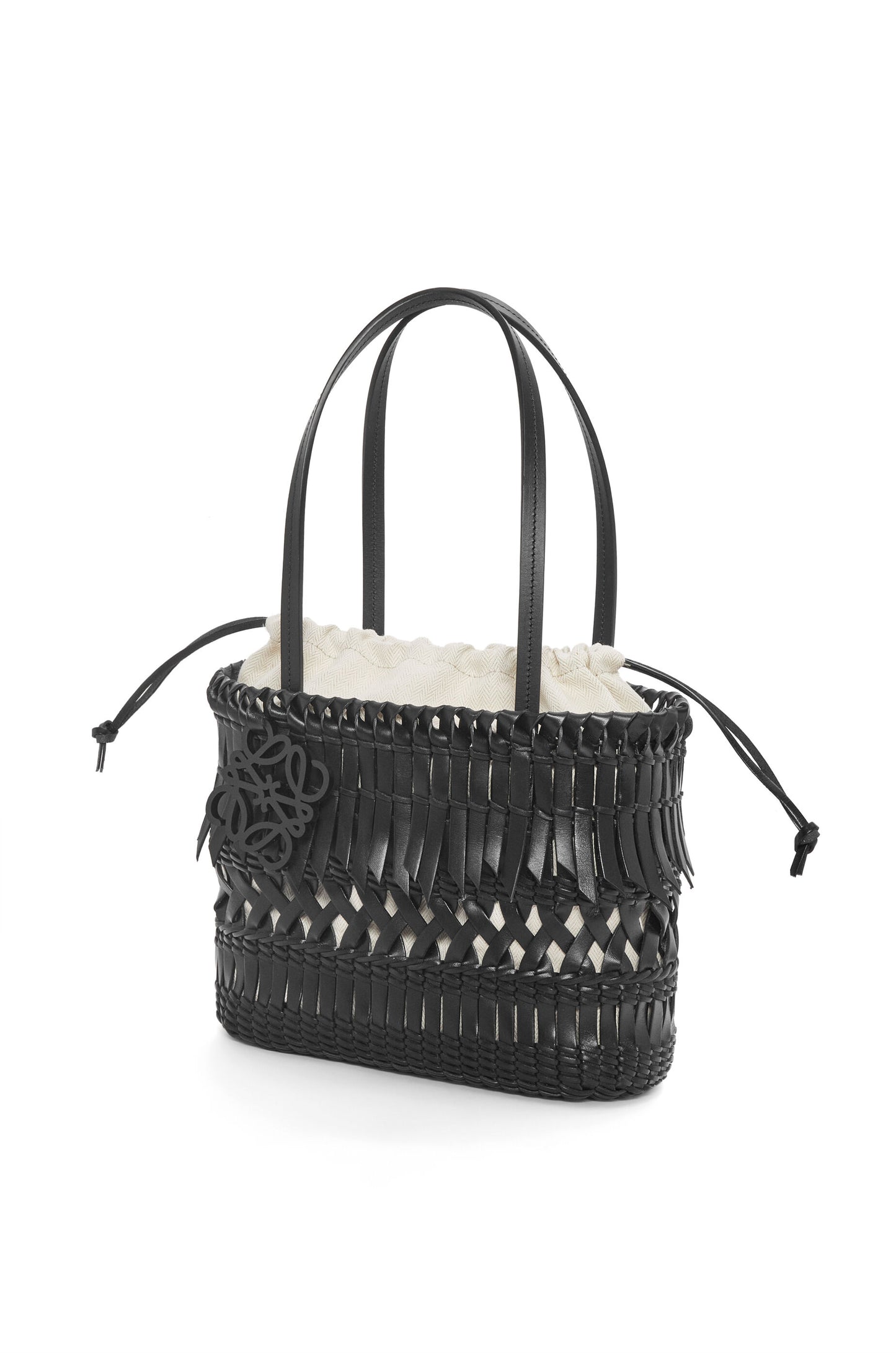 Fringe Square Basket bag in calfskin