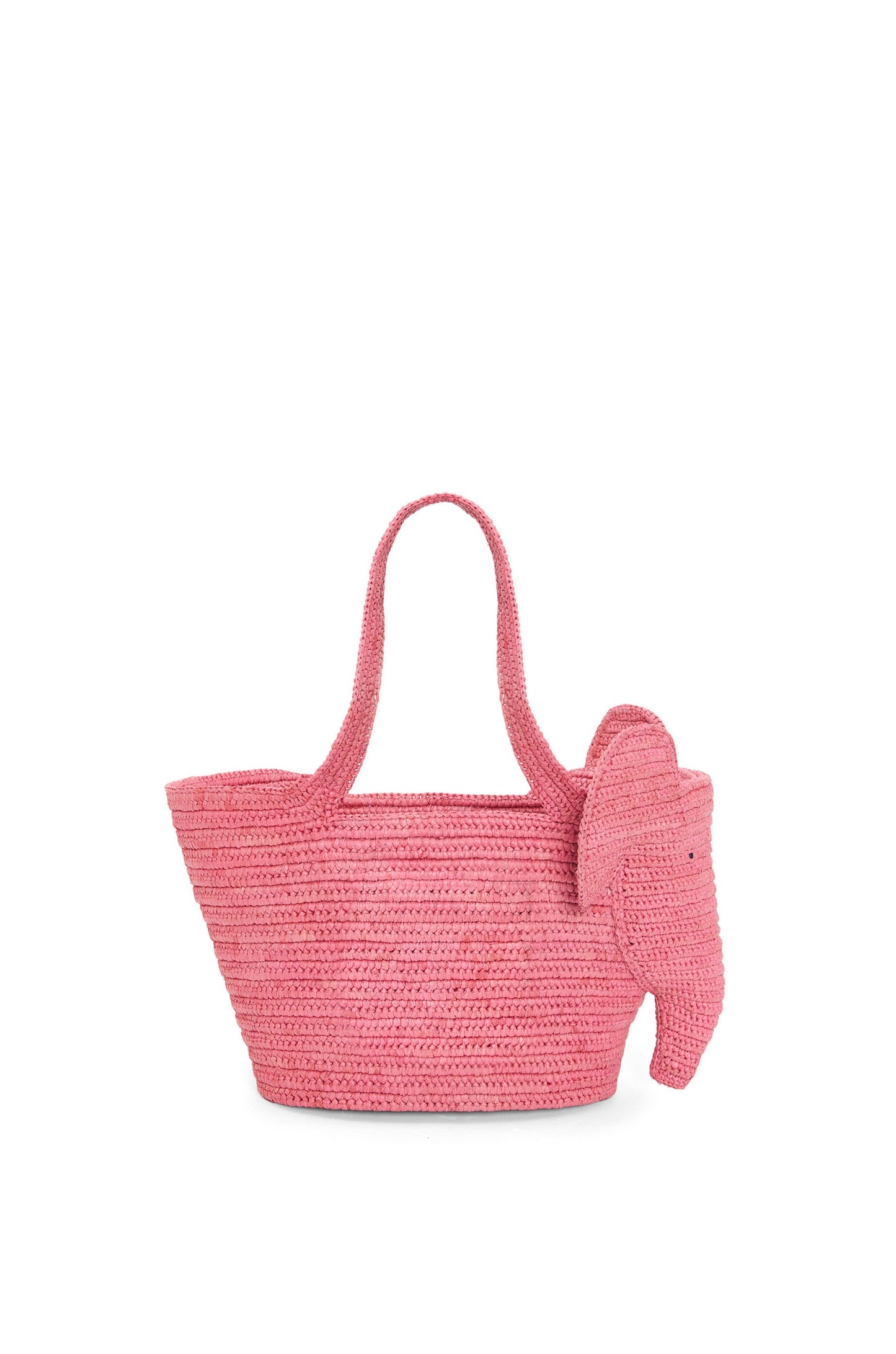 Small Elephant Basket bag in raffia