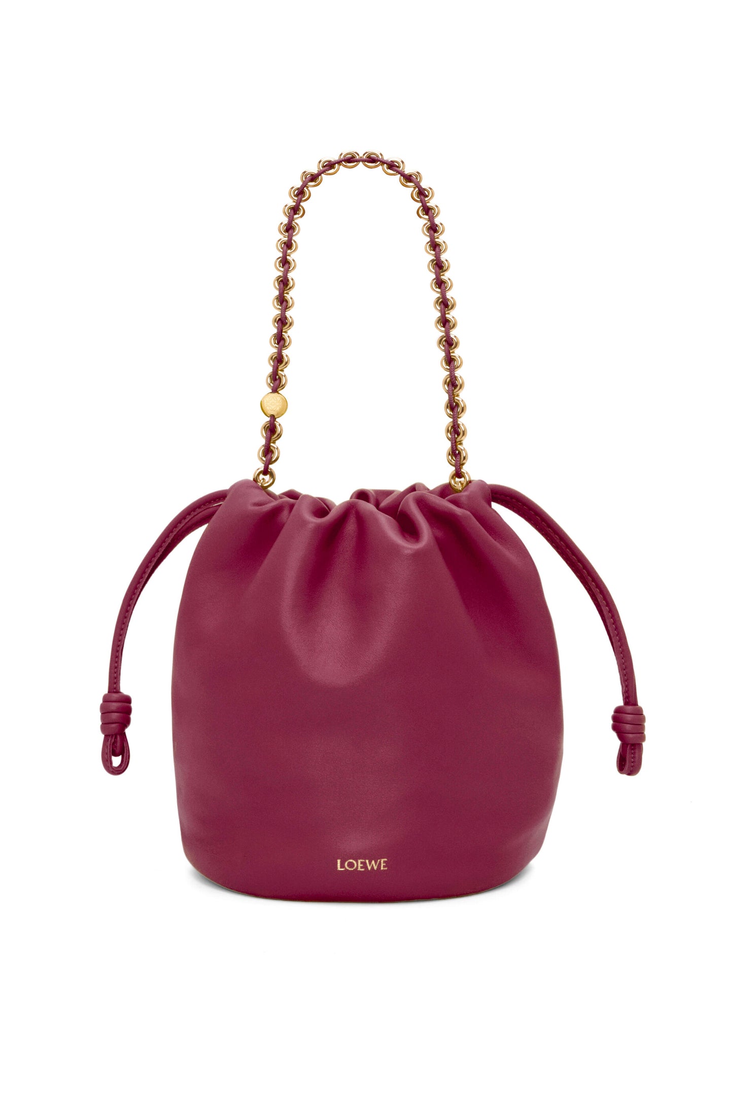 Flamenco purse bucket in mellow nappa lambskin