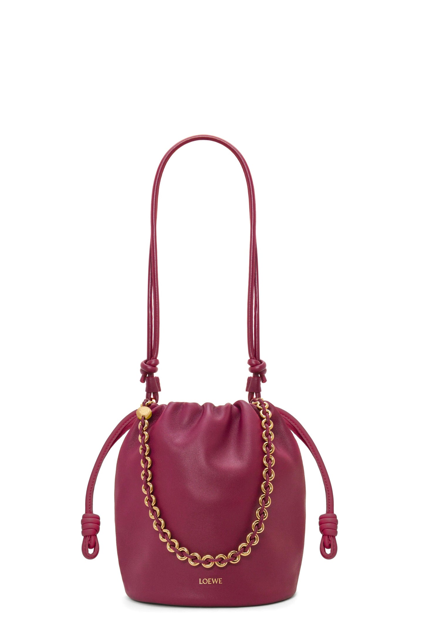 Flamenco purse bucket in mellow nappa lambskin