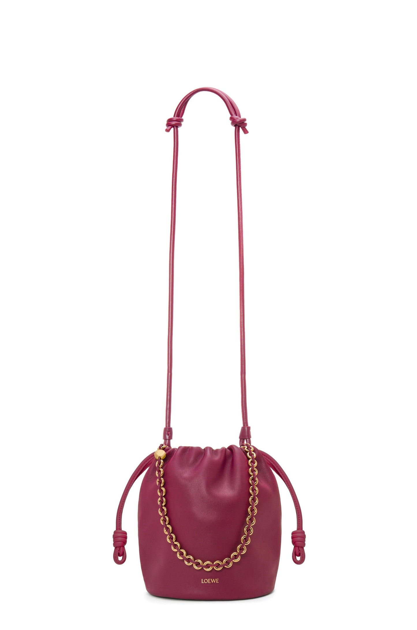 Flamenco purse bucket in mellow nappa lambskin