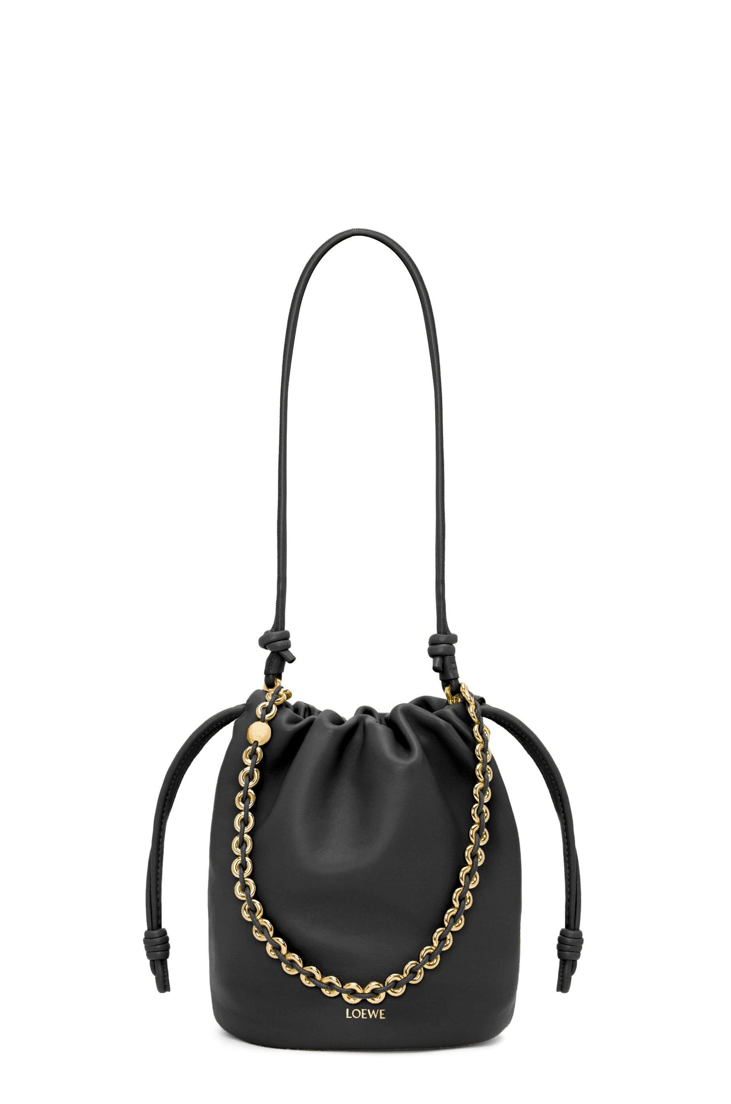 Flamenco purse bucket in mellow nappa lambskin