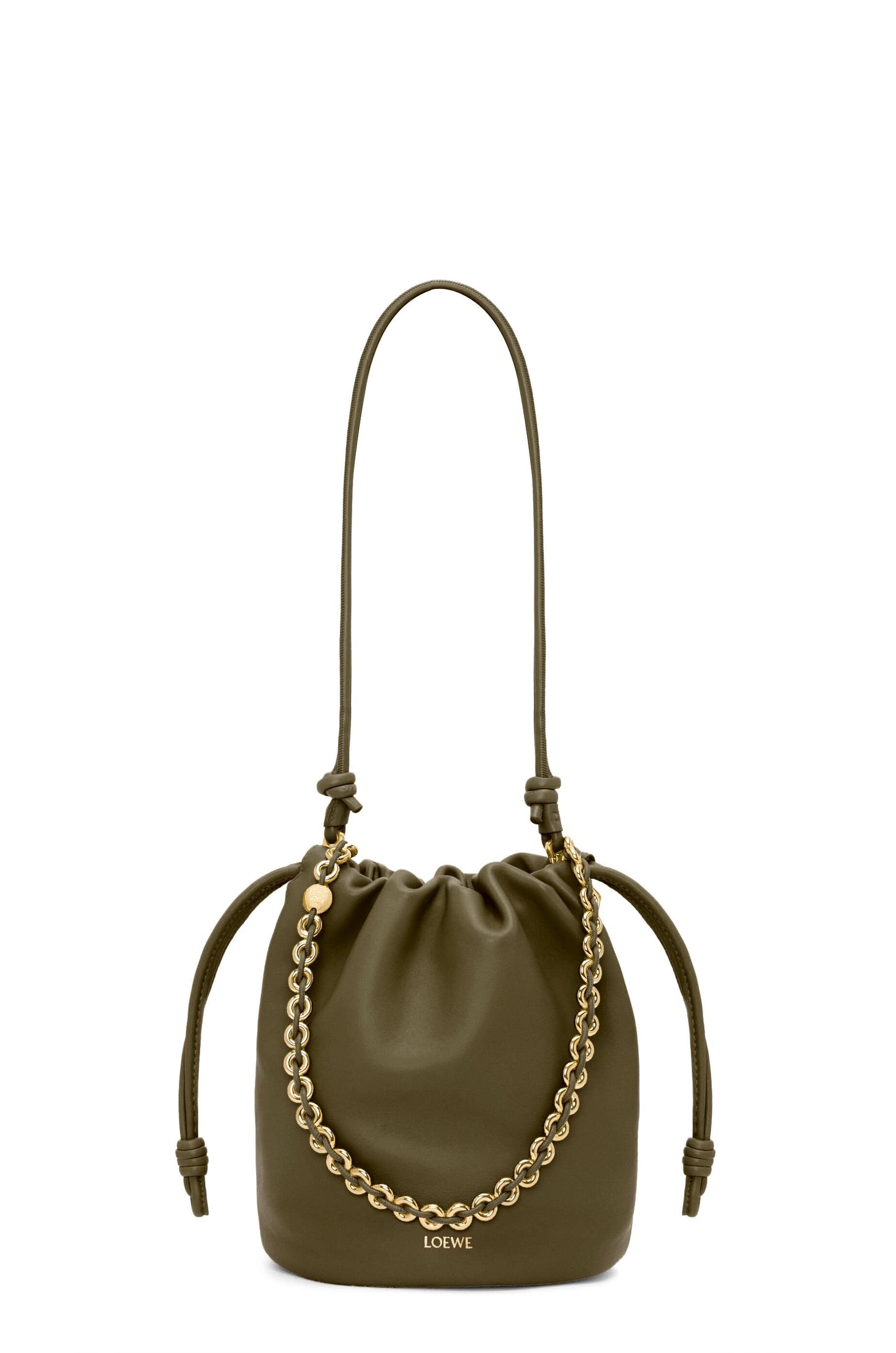 Flamenco purse bucket in mellow nappa lambskin