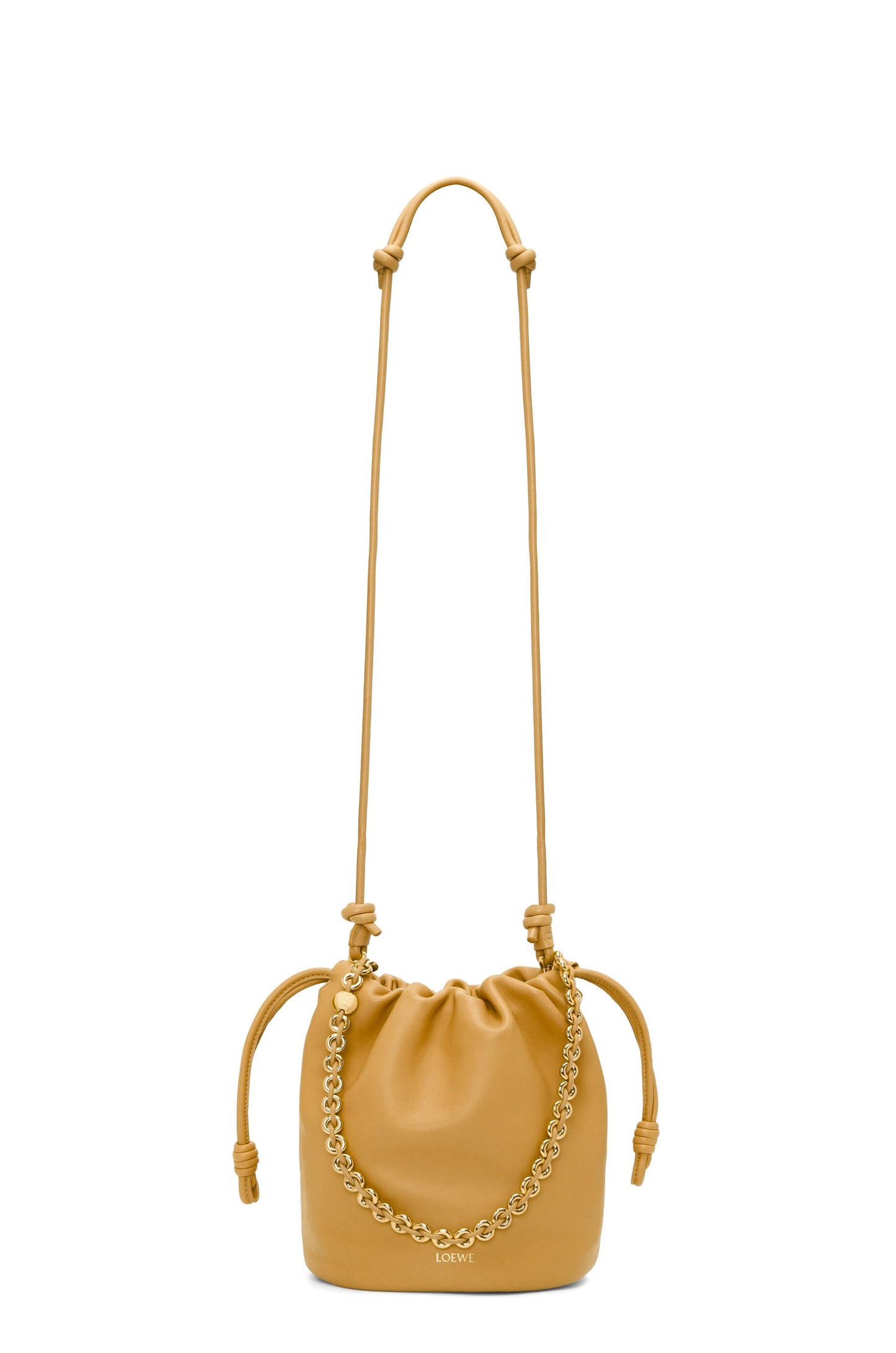 Flamenco purse bucket in mellow nappa lambskin