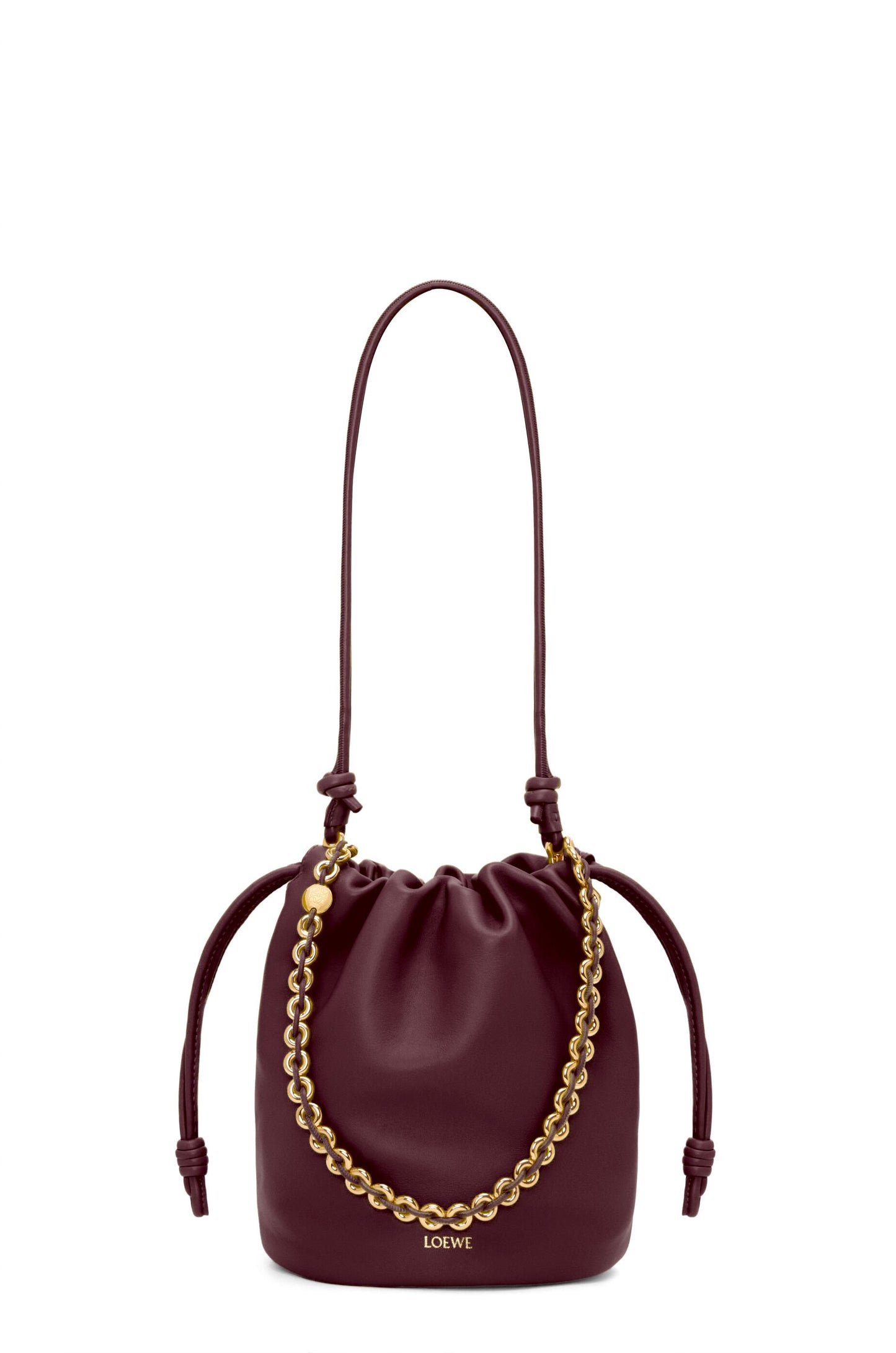 Flamenco purse bucket in mellow nappa lambskin