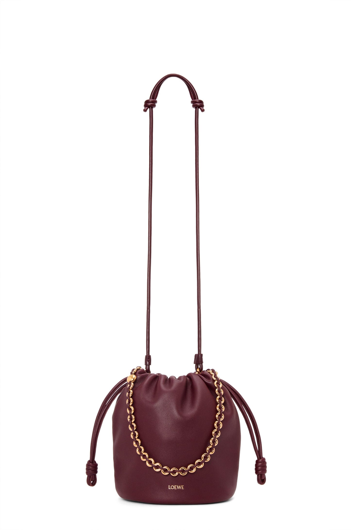 Flamenco purse bucket in mellow nappa lambskin