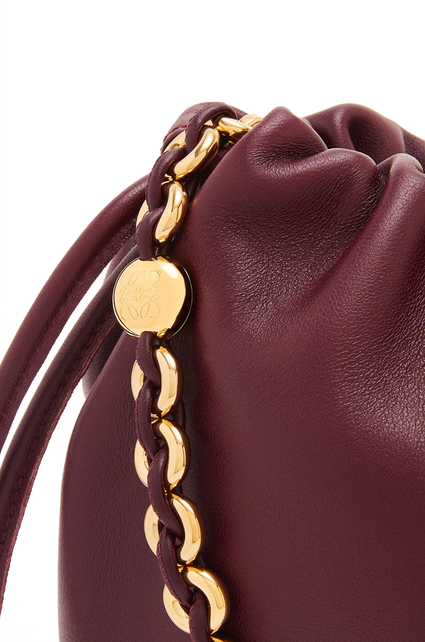 Flamenco purse bucket in mellow nappa lambskin