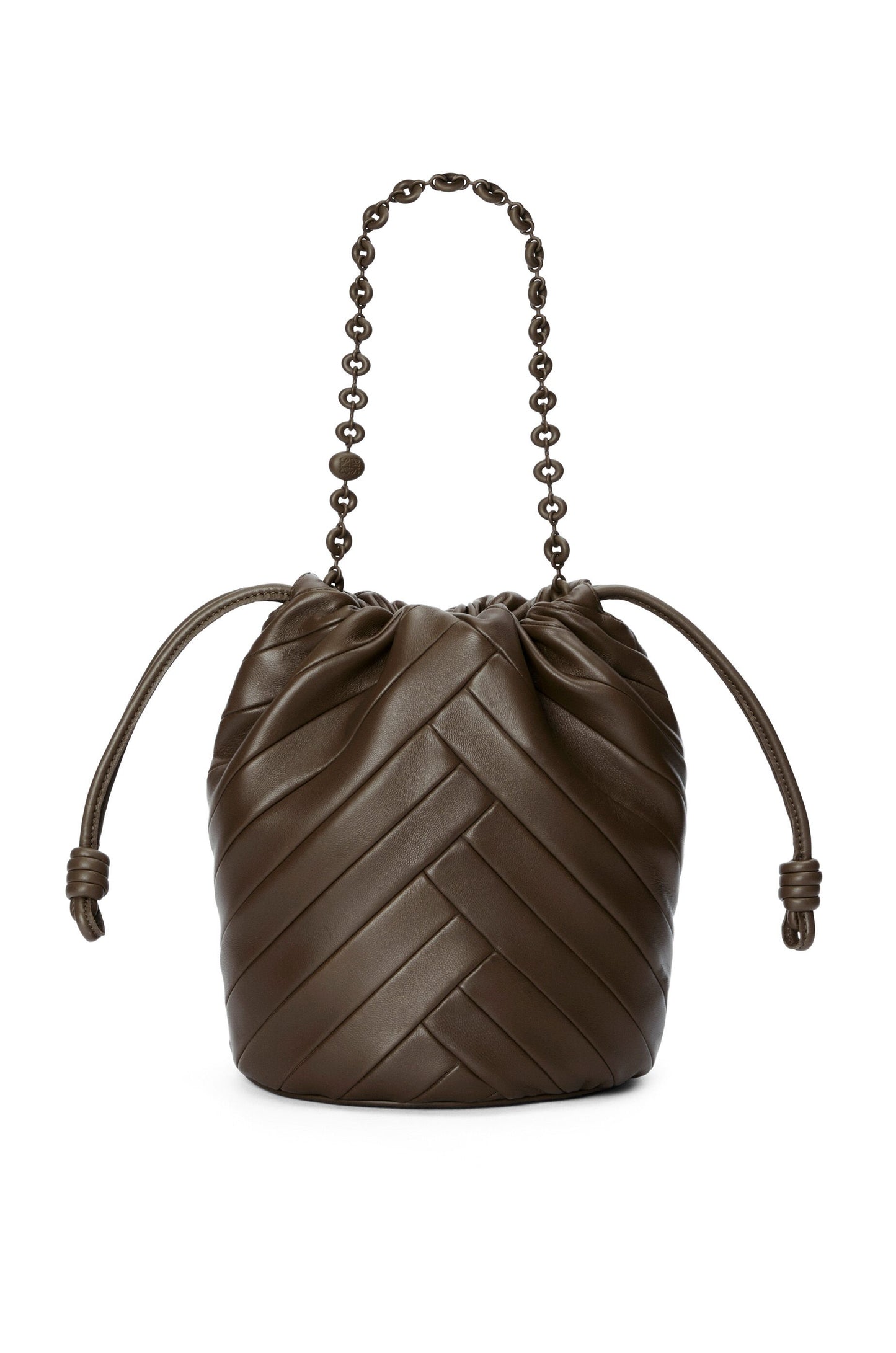 Medium Flamenco Purse bucket in mellow nappa lambskin