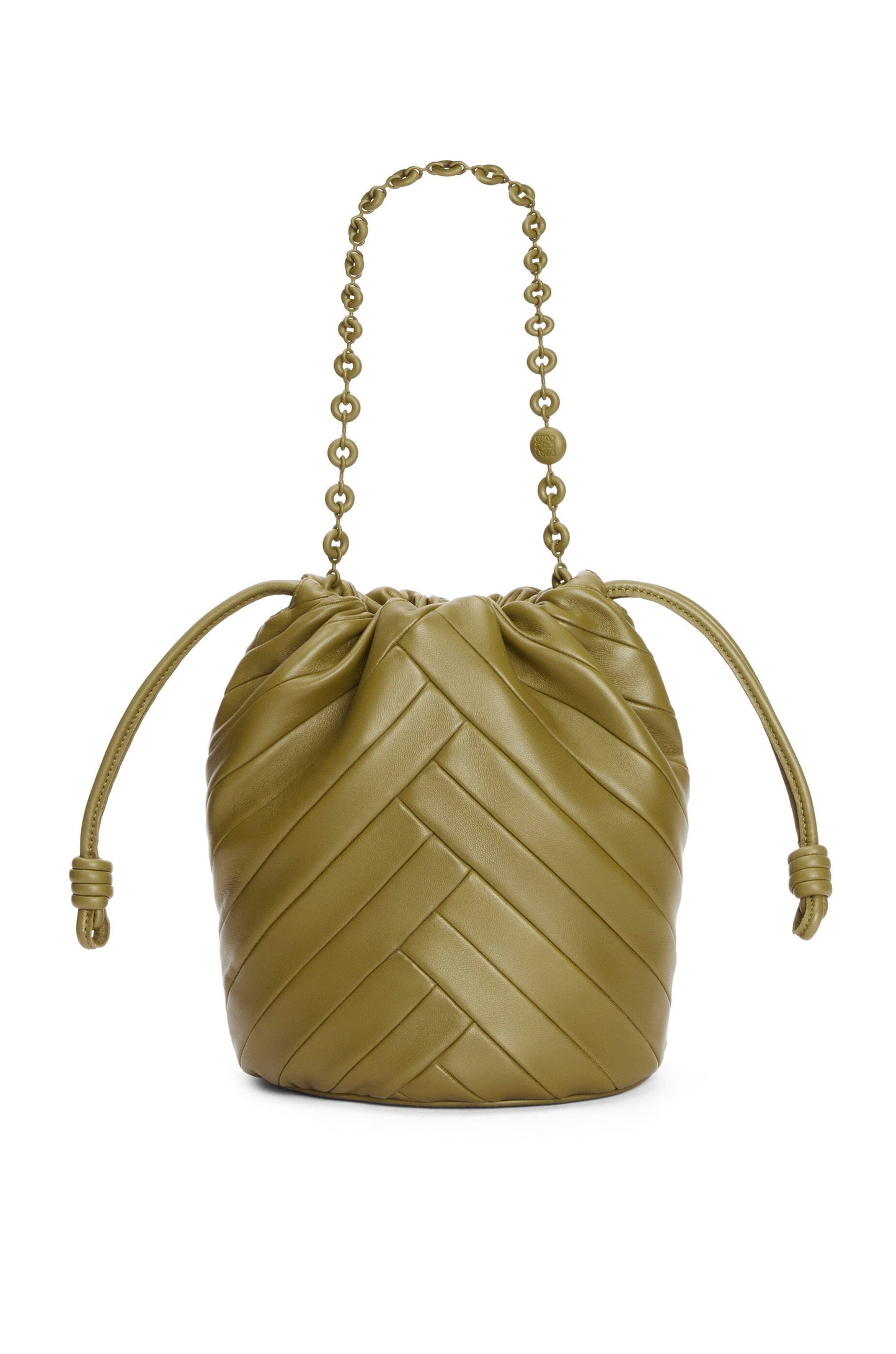 Medium Flamenco Purse bucket in mellow nappa lambskin