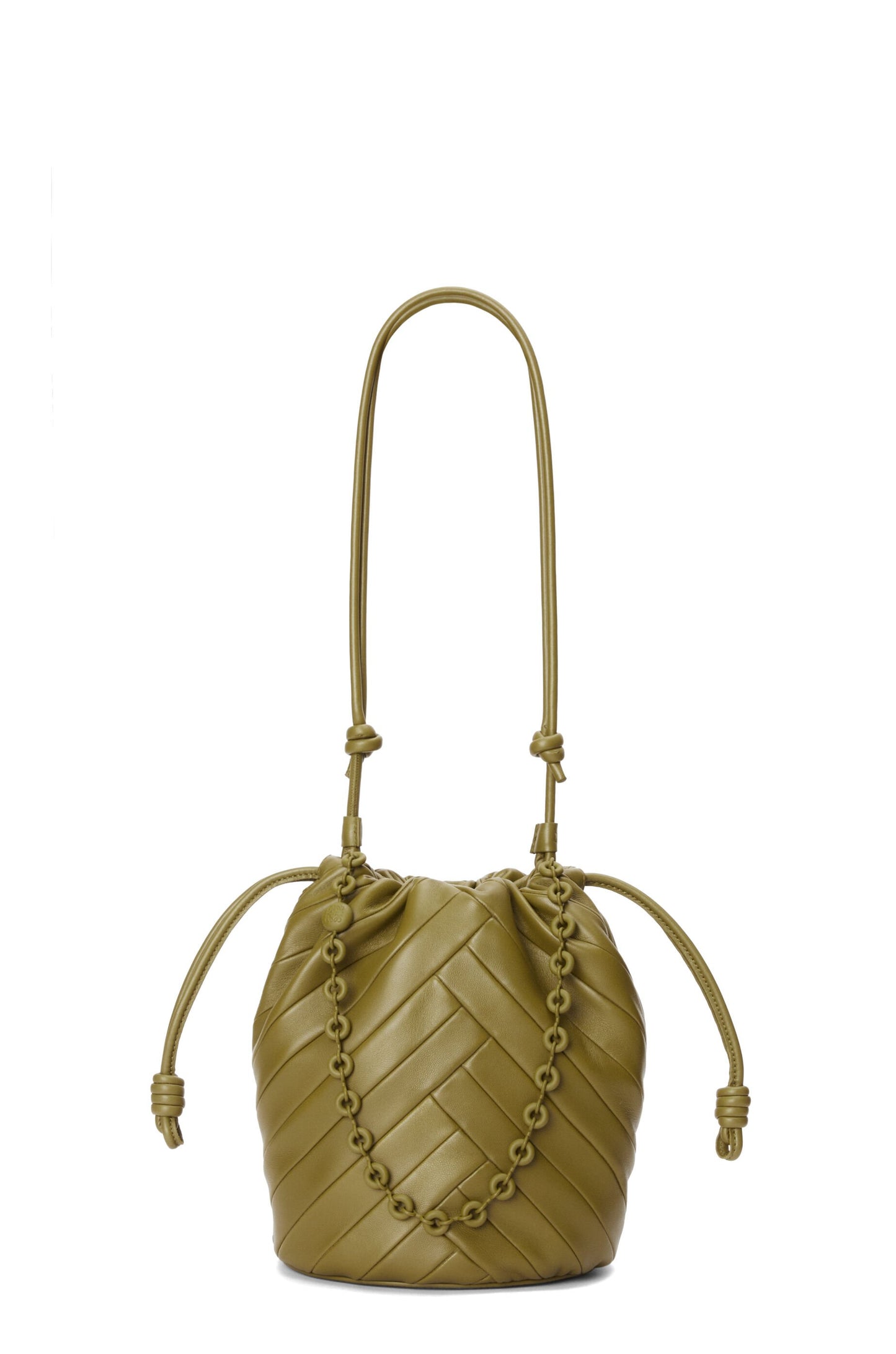 Medium Flamenco Purse bucket in mellow nappa lambskin