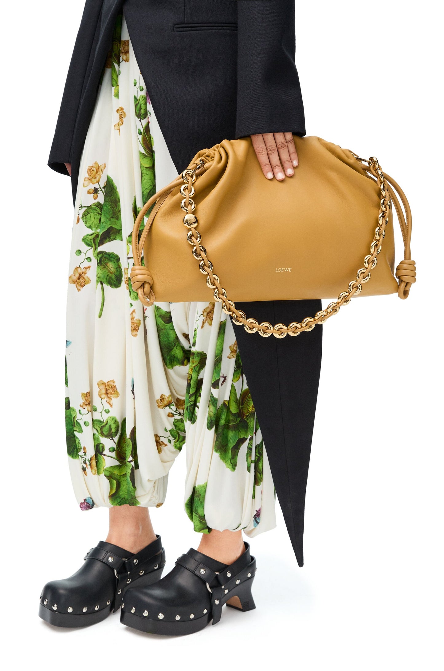 Large Flamenco purse in mellow nappa lambskin