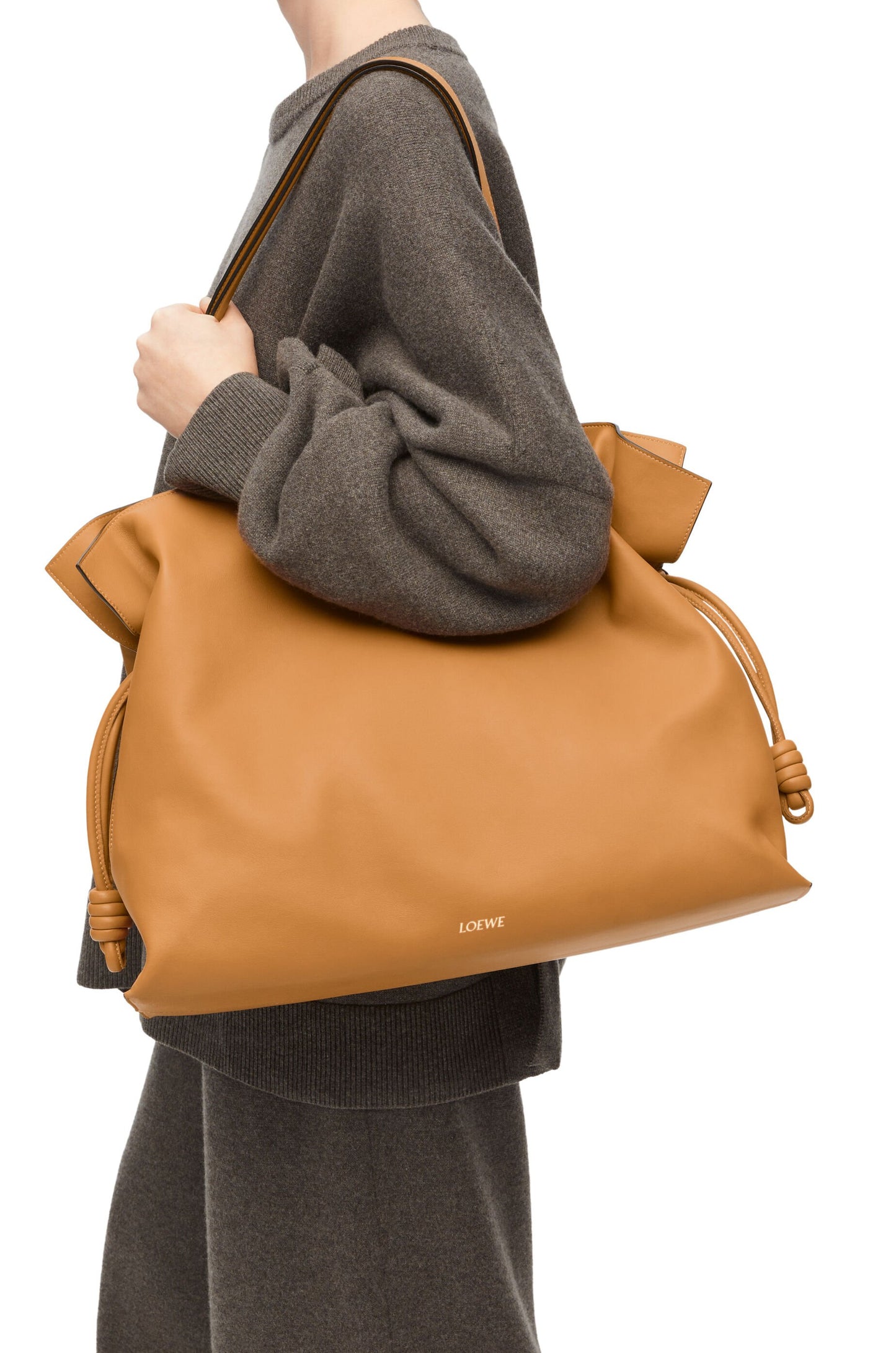 XL Flamenco clutch in nappa calfskin