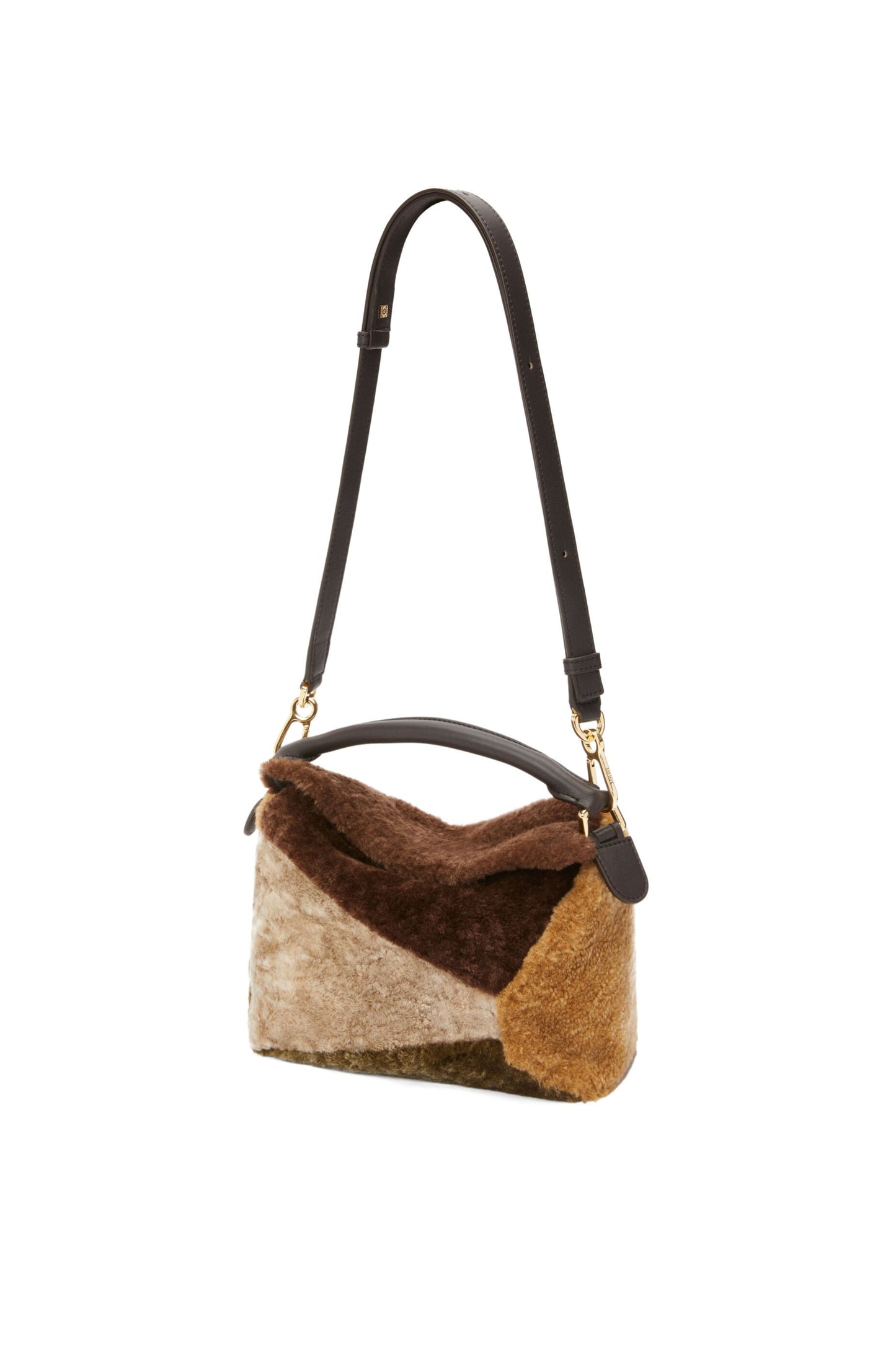 Small Puzzle bag in shearling