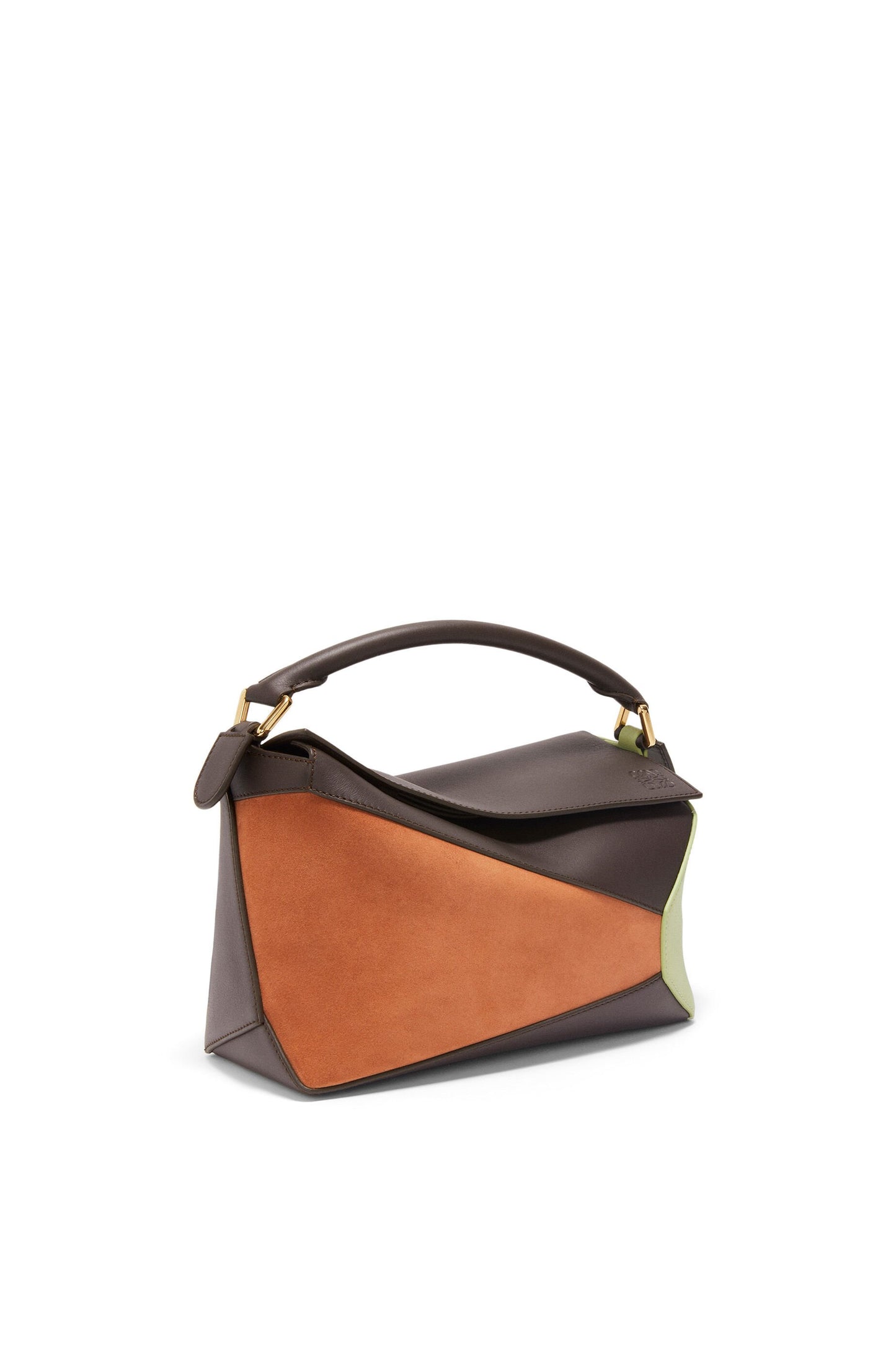 Small Puzzle bag in classic calfskin and suede