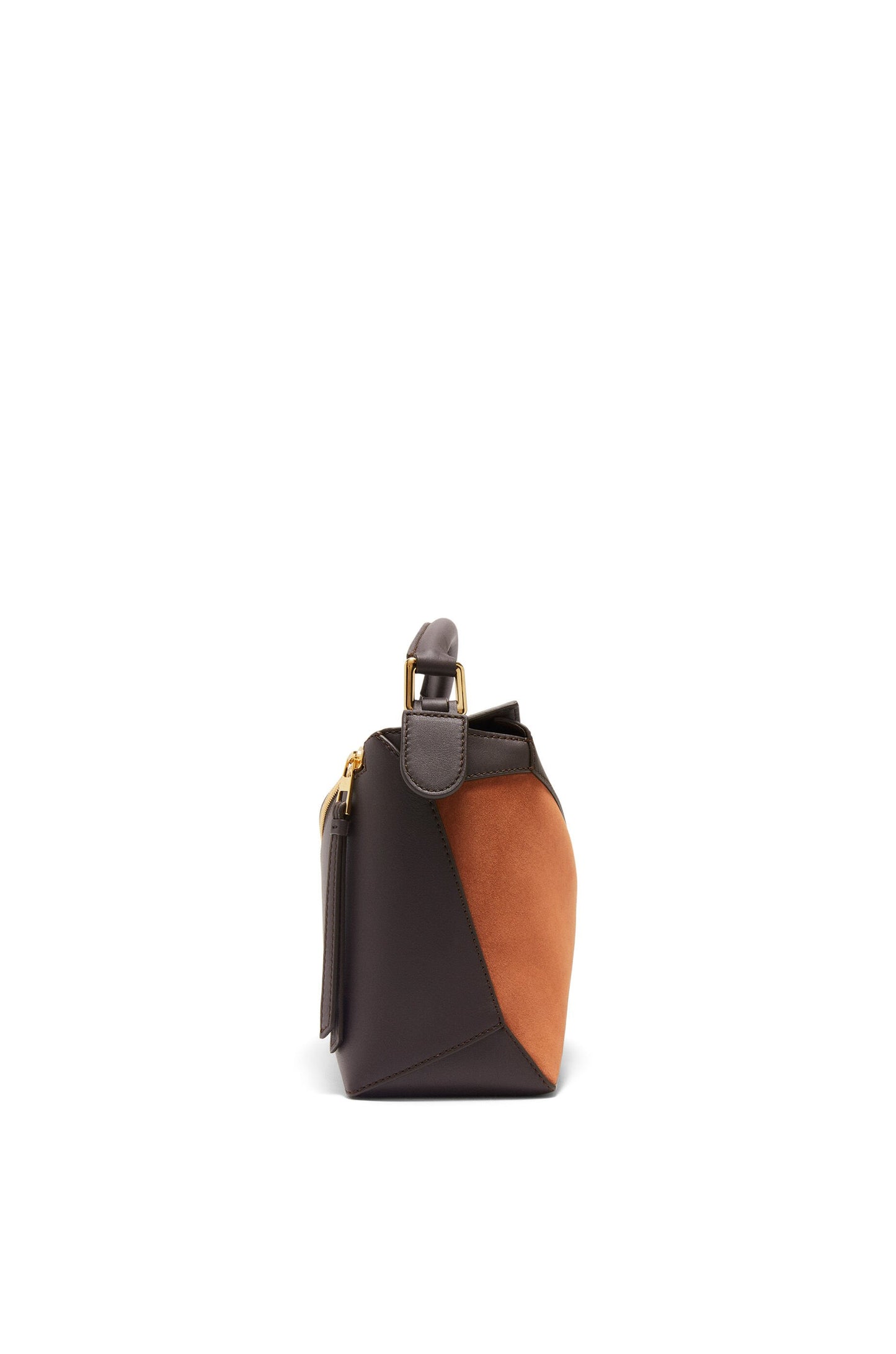 Small Puzzle bag in classic calfskin and suede