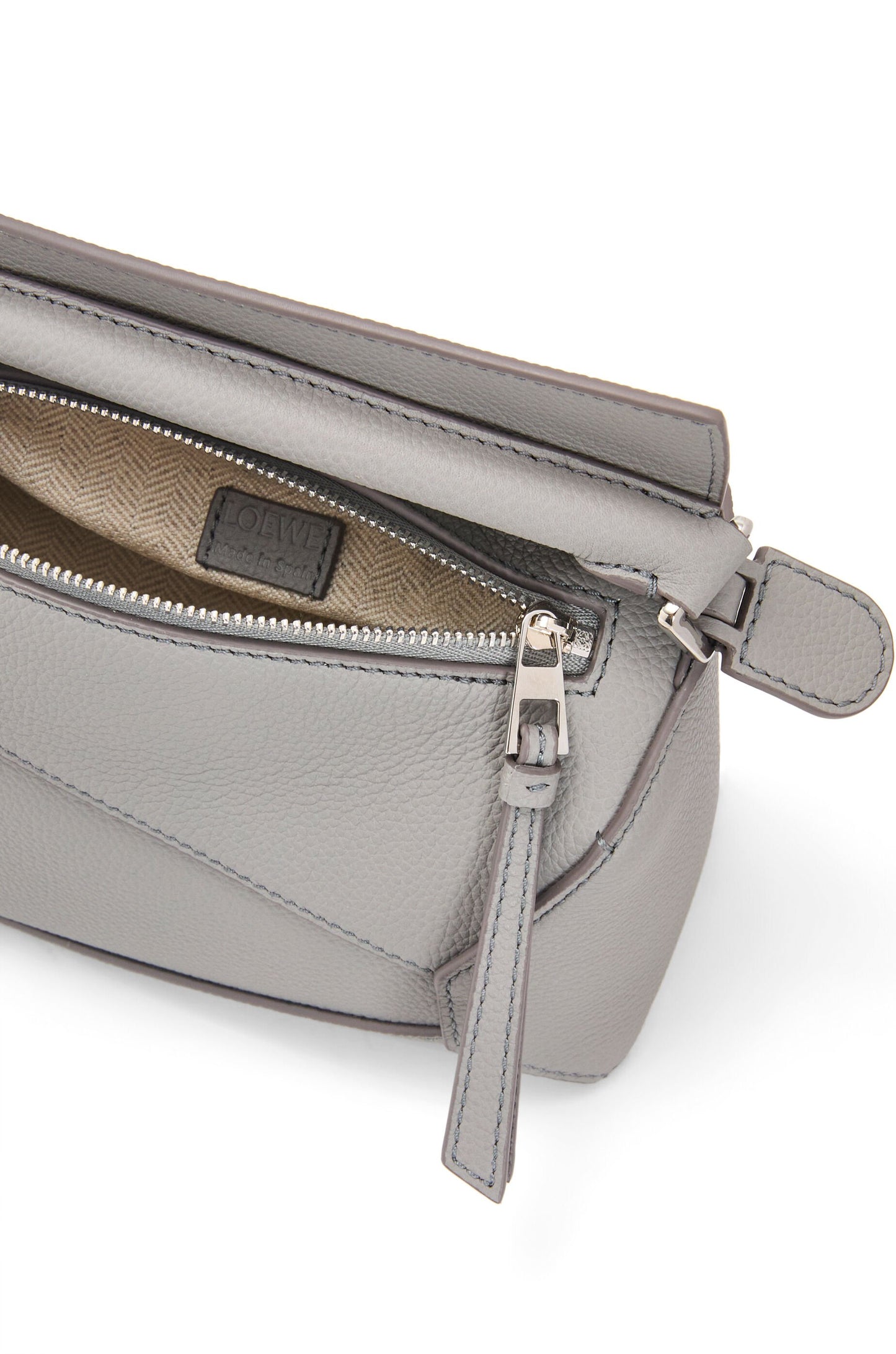 Mini Puzzle bag in soft grained calfskin