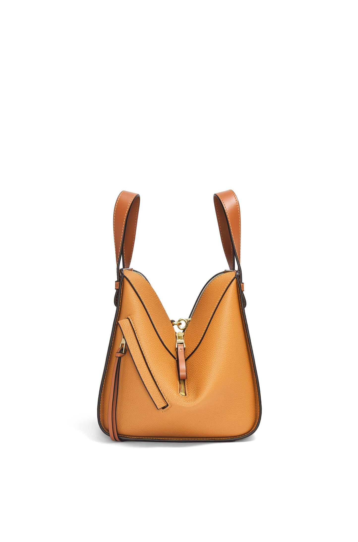 Compact Hammock bag in soft grained calfskin - Hall Of Brand