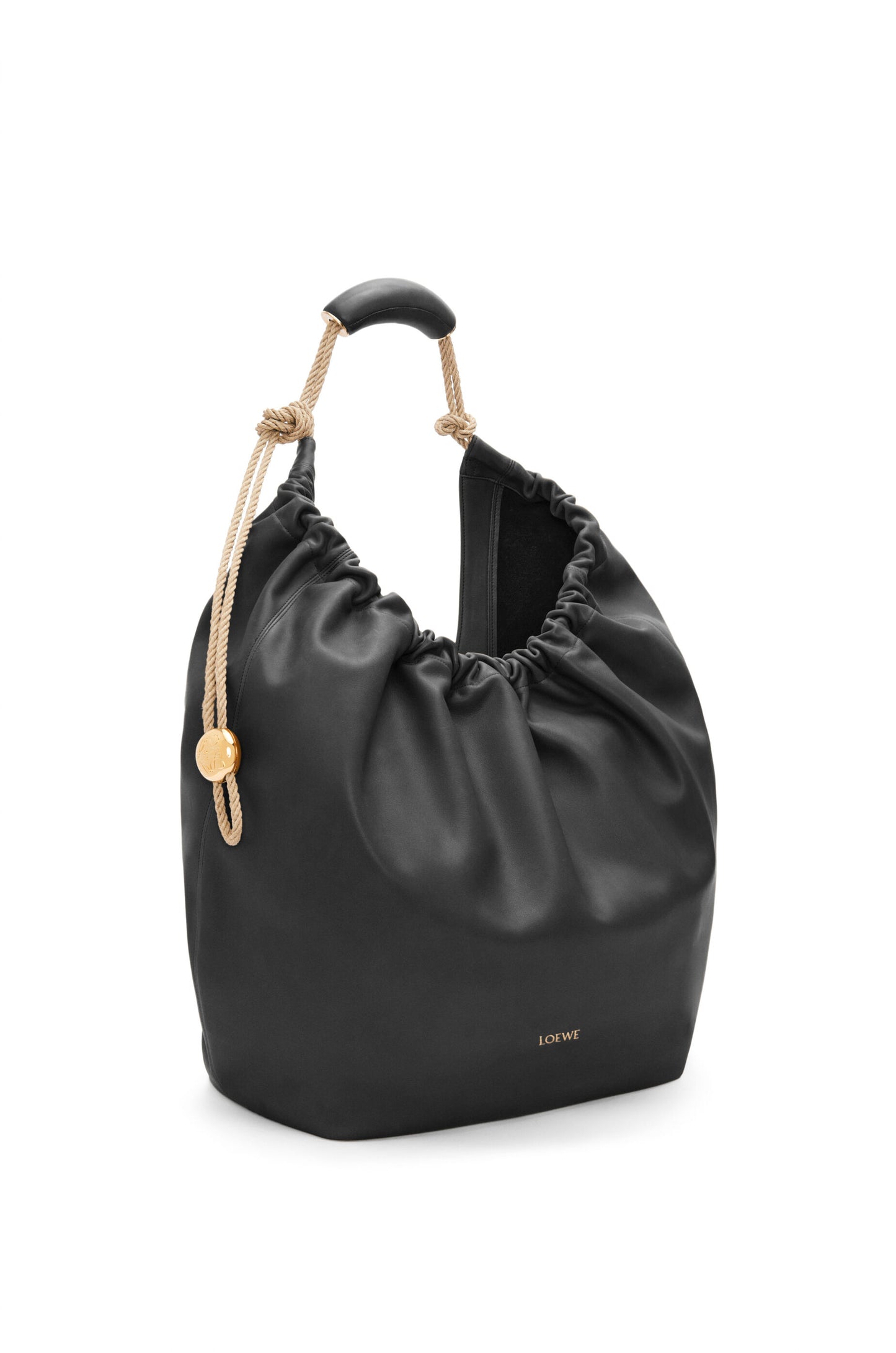 XL Squeeze bag in natural calfskin - Hall Of Brand