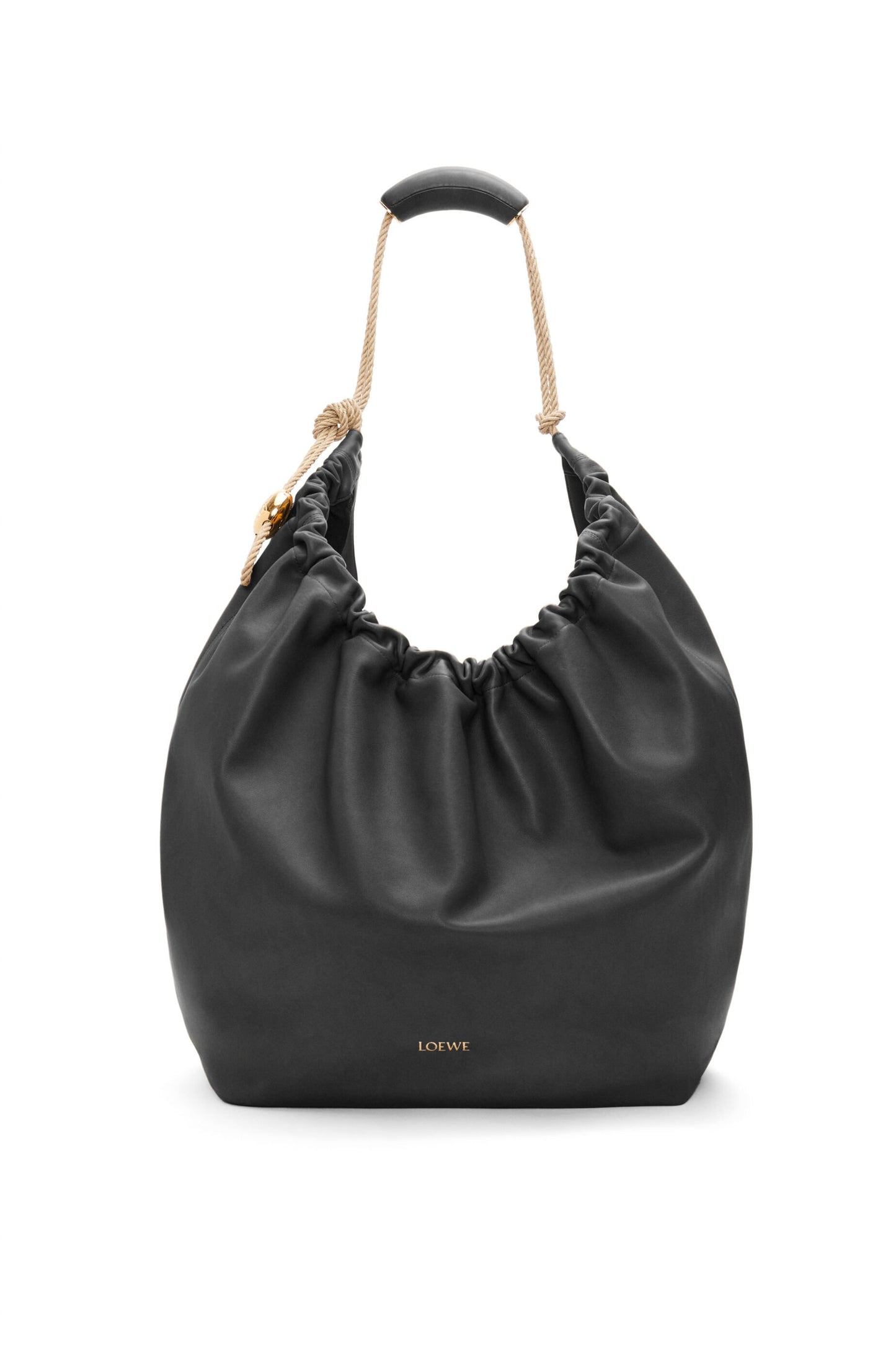 XL Squeeze bag in natural calfskin - Hall Of Brand