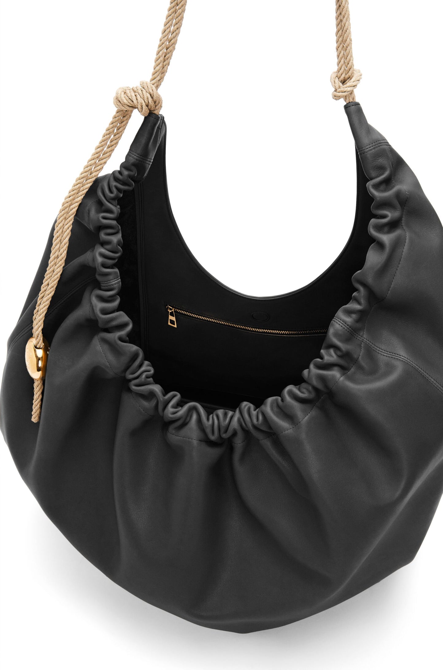 XL Squeeze bag in natural calfskin - Hall Of Brand