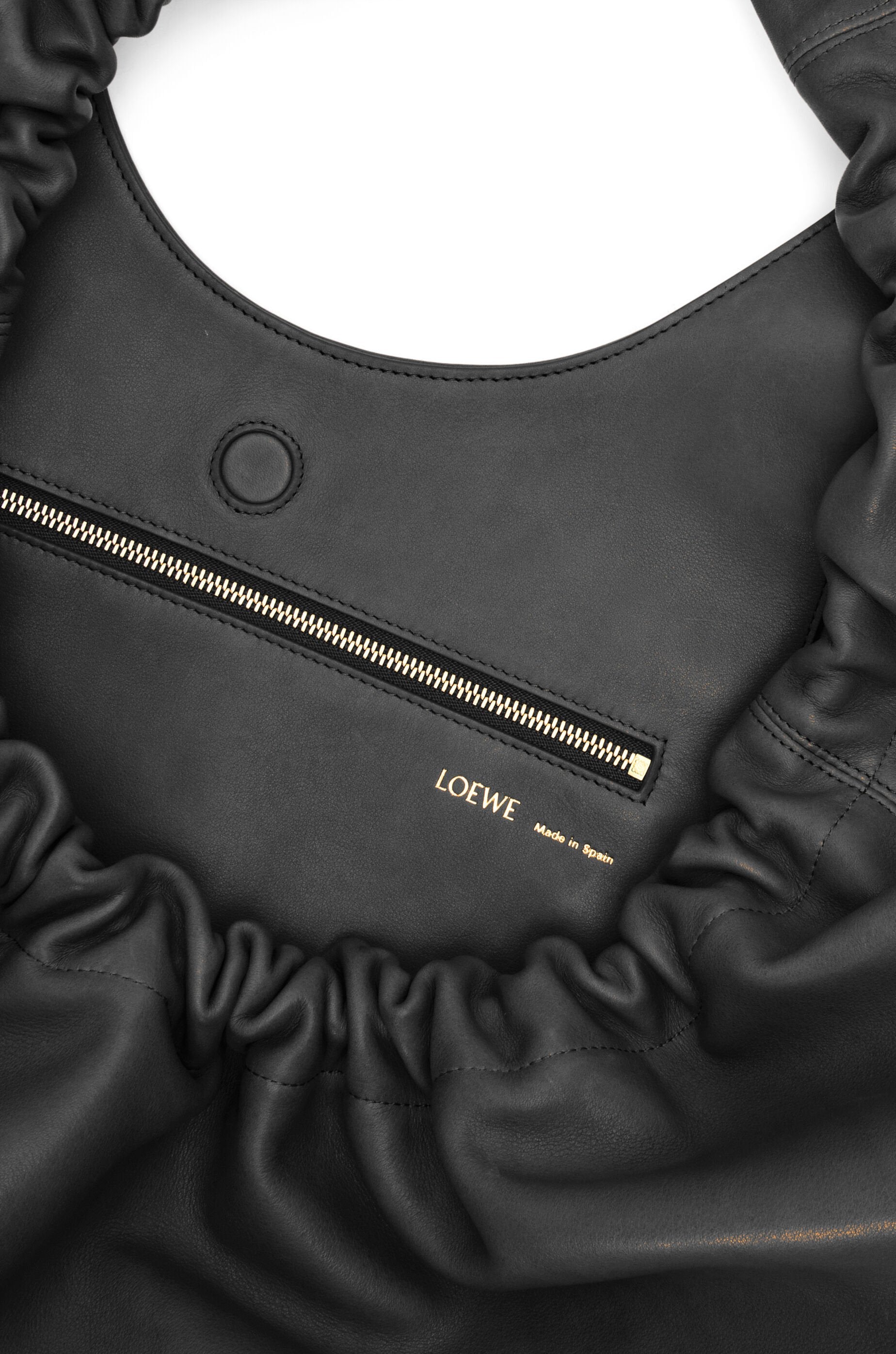 XL Squeeze bag in natural calfskin - Hall Of Brand